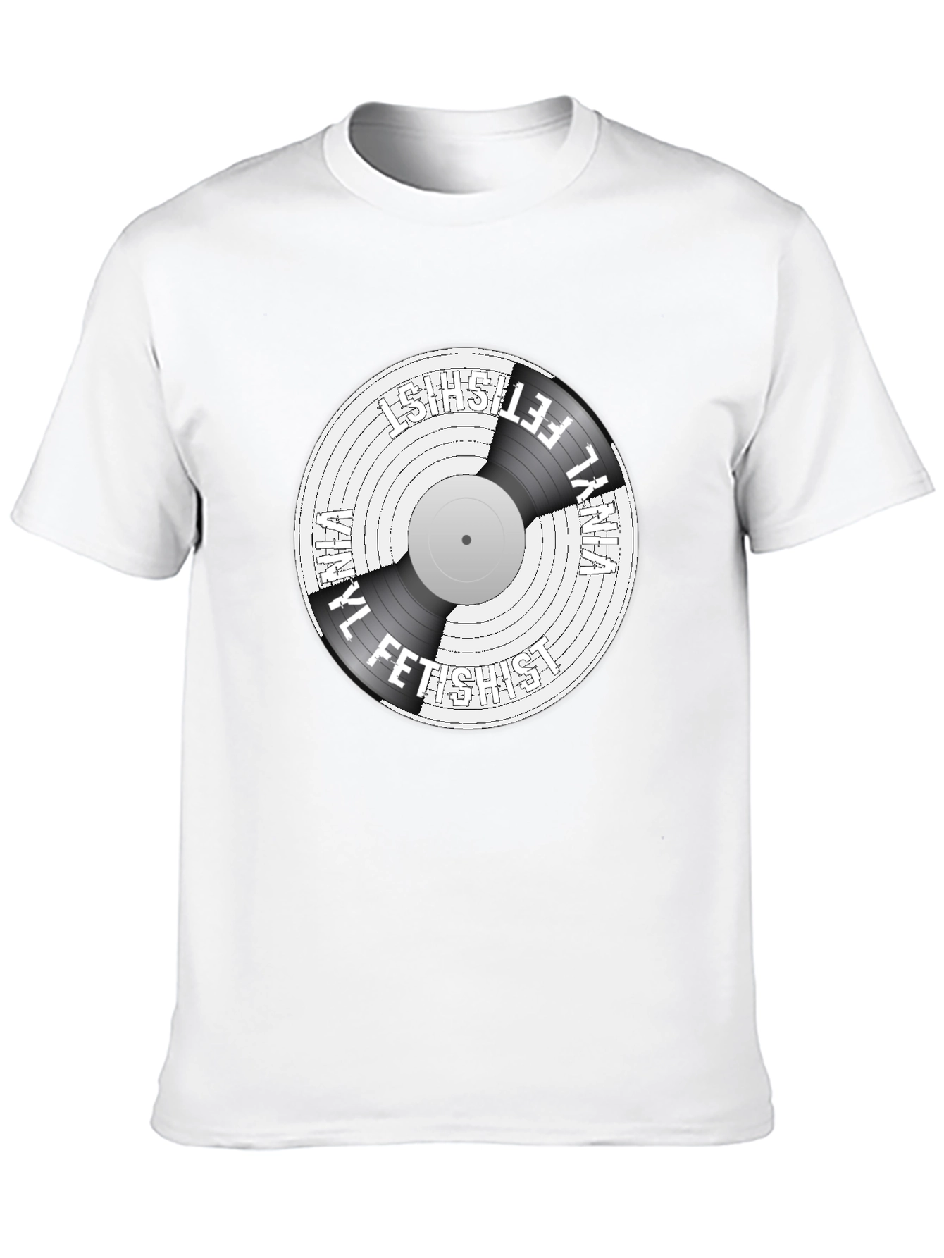 Vinyl Fetishist Black Graphic Tee