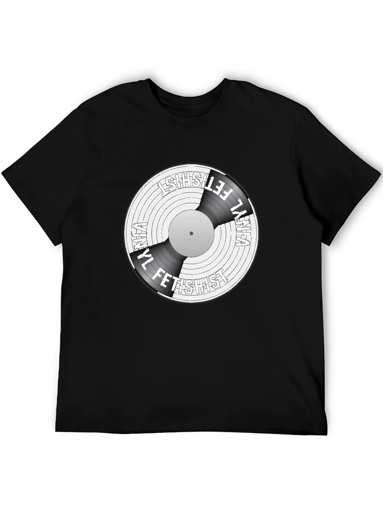 Vinyl Fetishist Black Graphic Tee