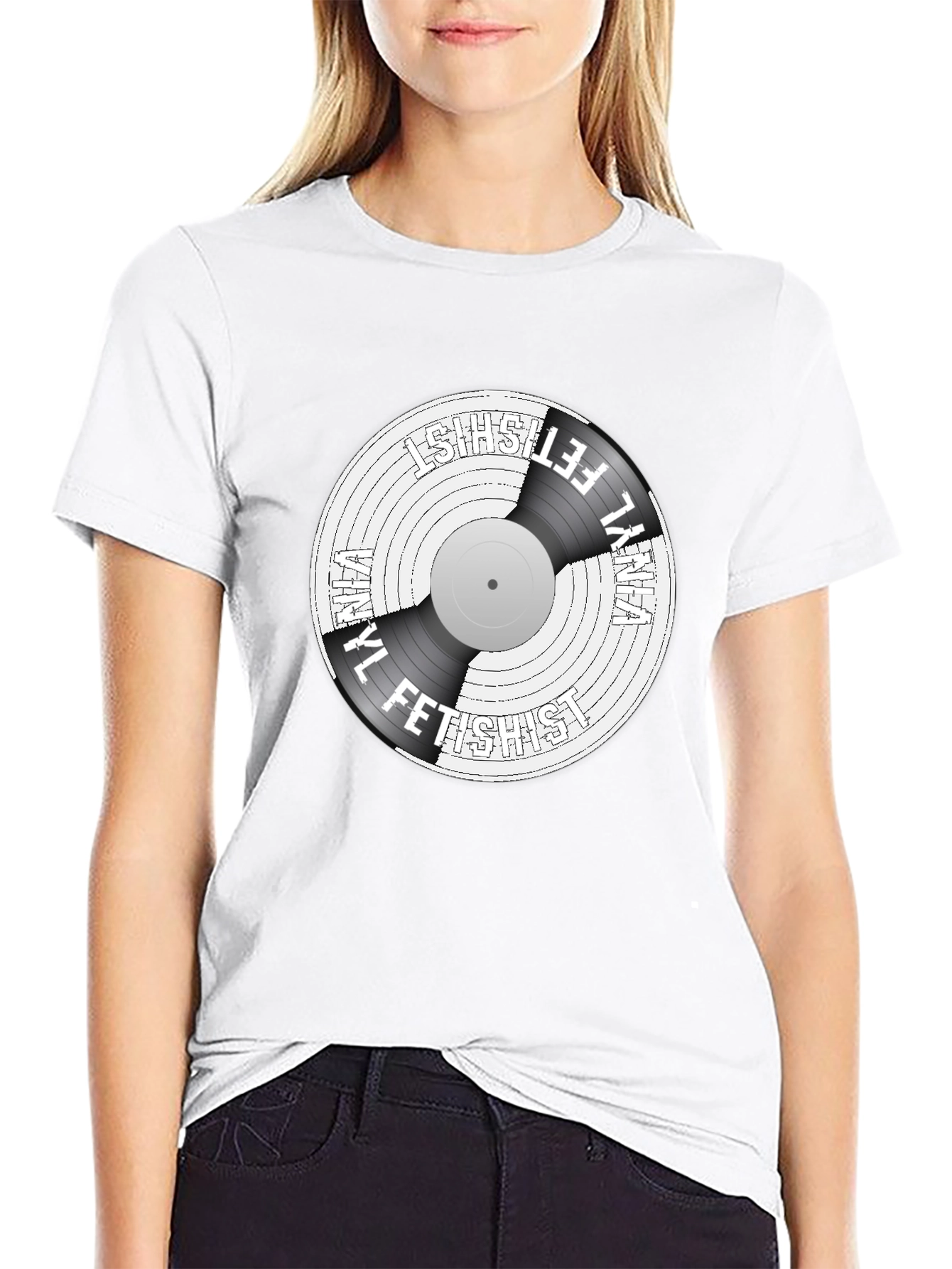 Vinyl Fetishist Black Graphic Tee