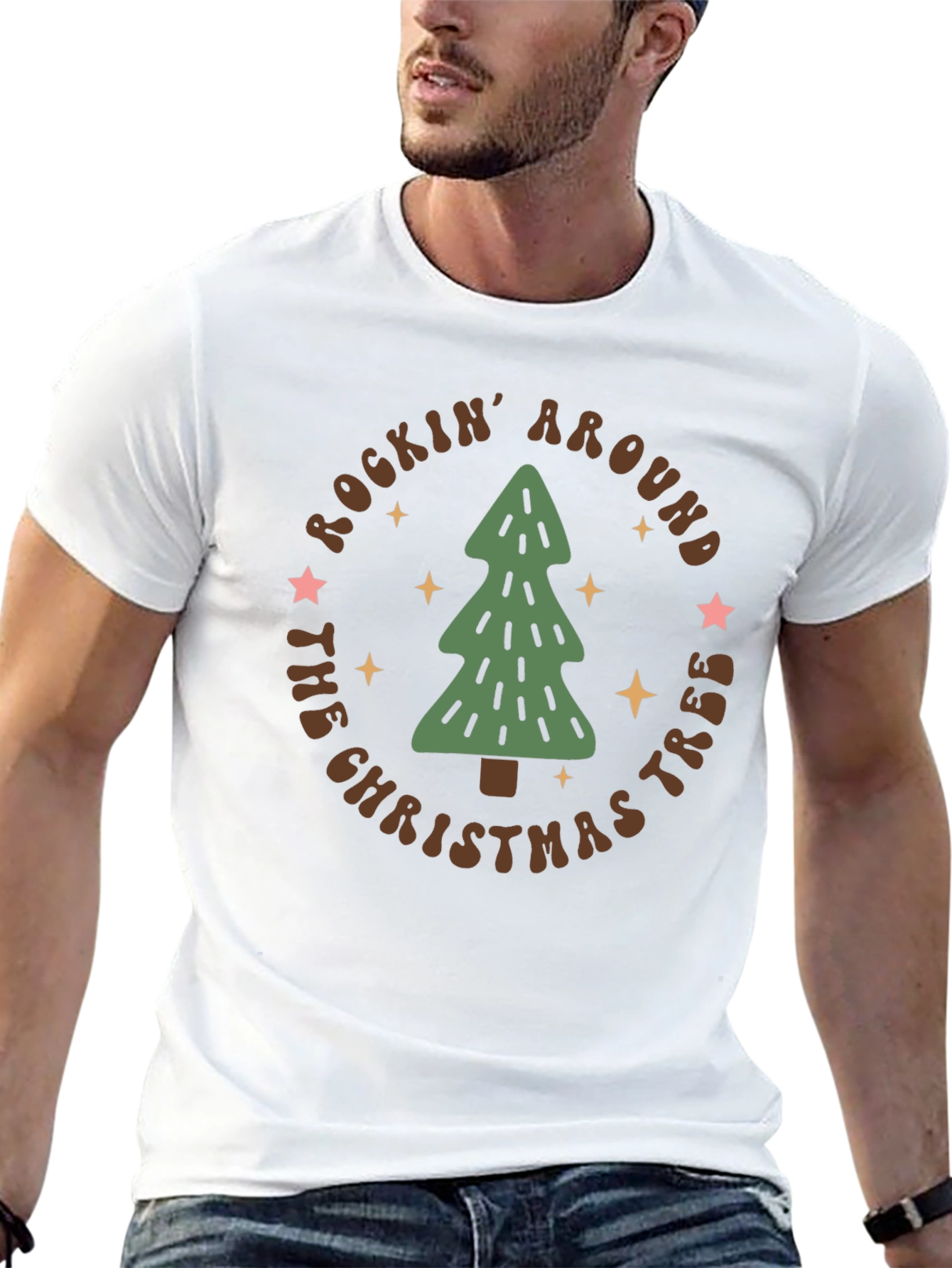 Rockin Around Christmas Tree Graphic Tee