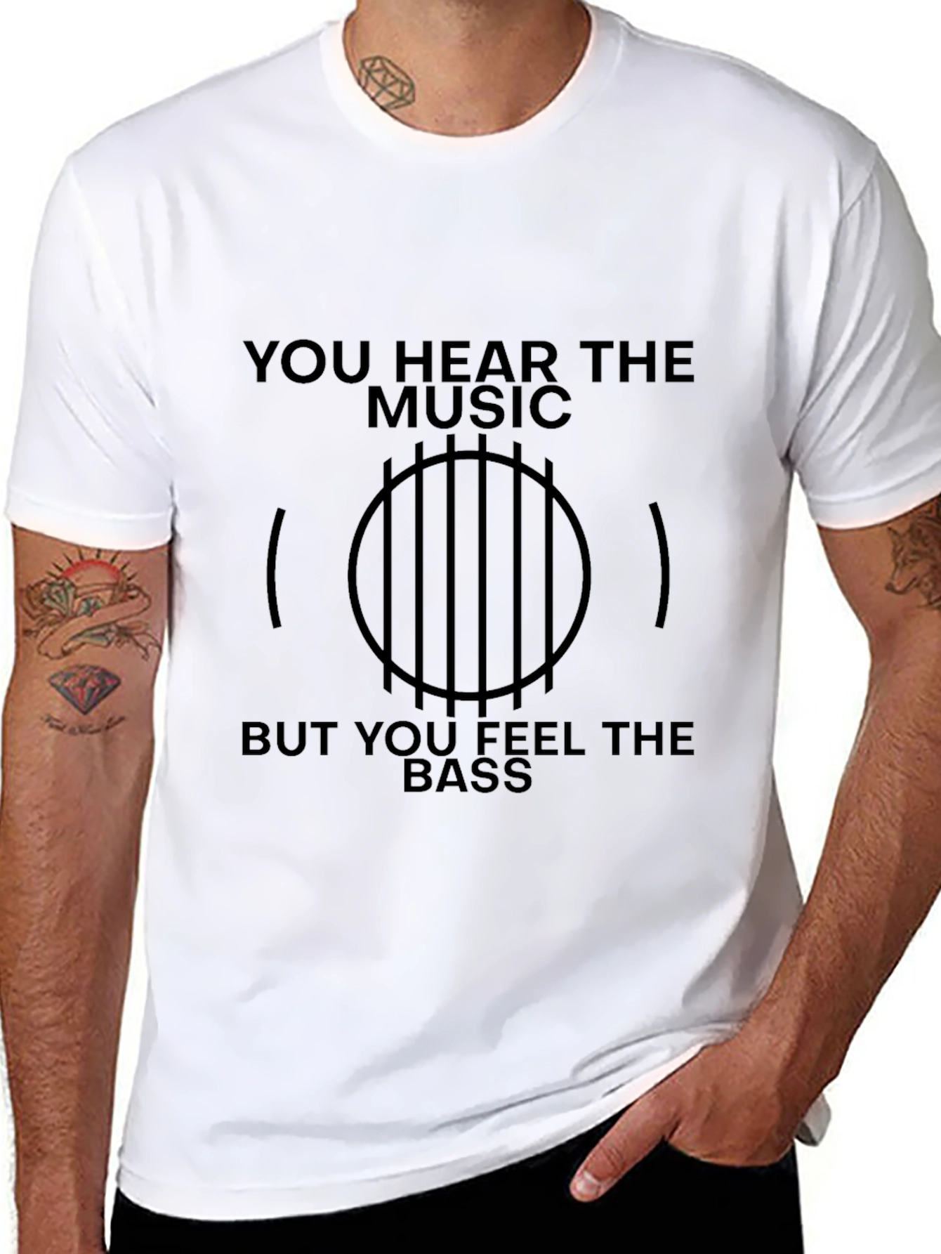 Music Lovers Graphic Tee - Feel the Bass!