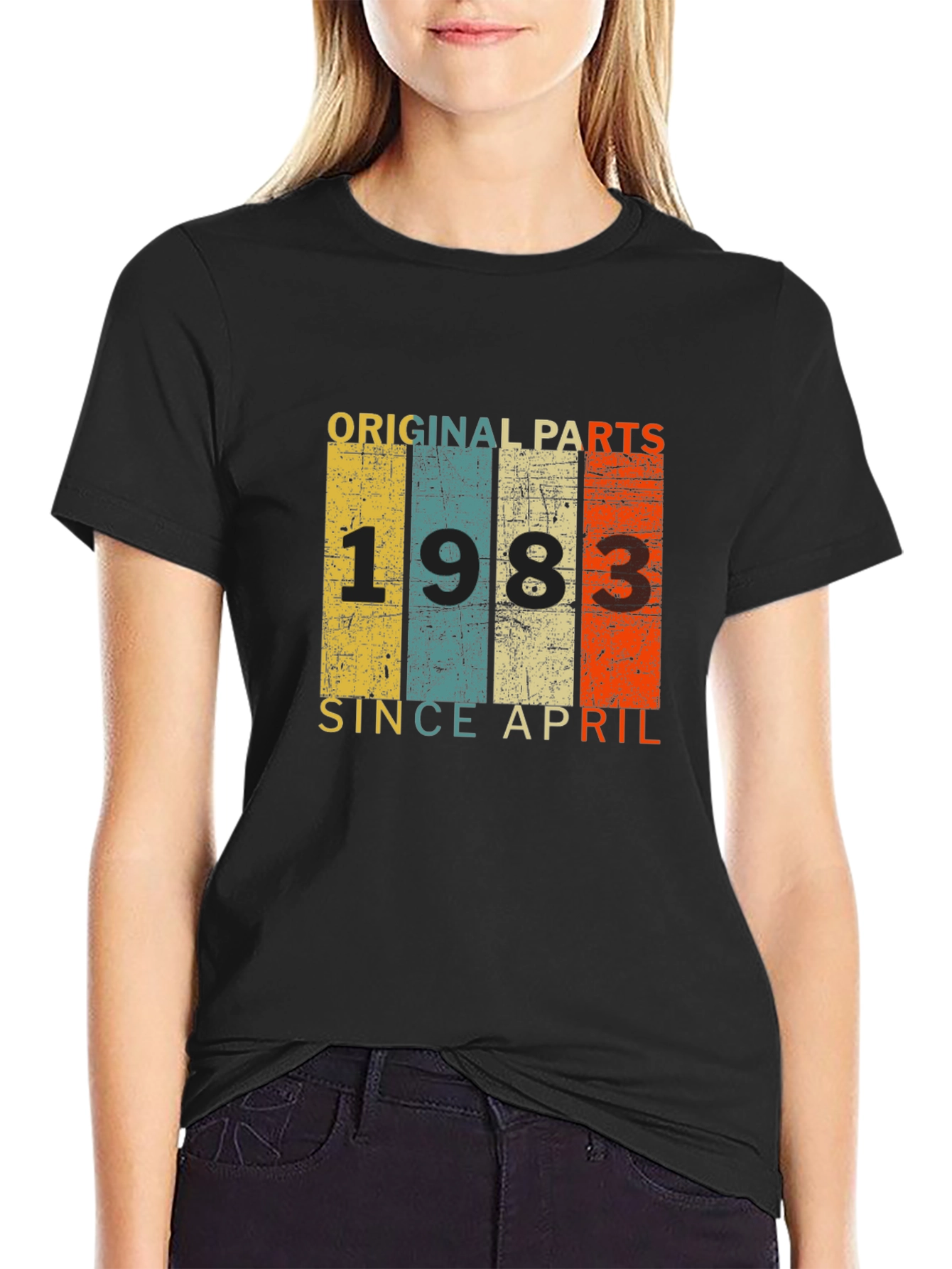 Original Parts 1983 April Birthday T-Shirt