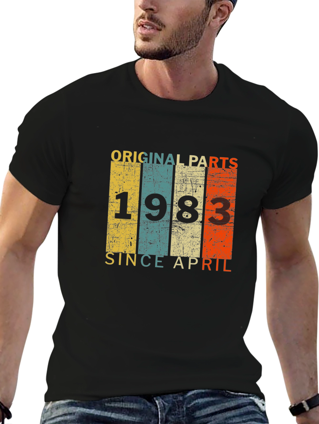 Original Parts 1983 April Birthday T-Shirt
