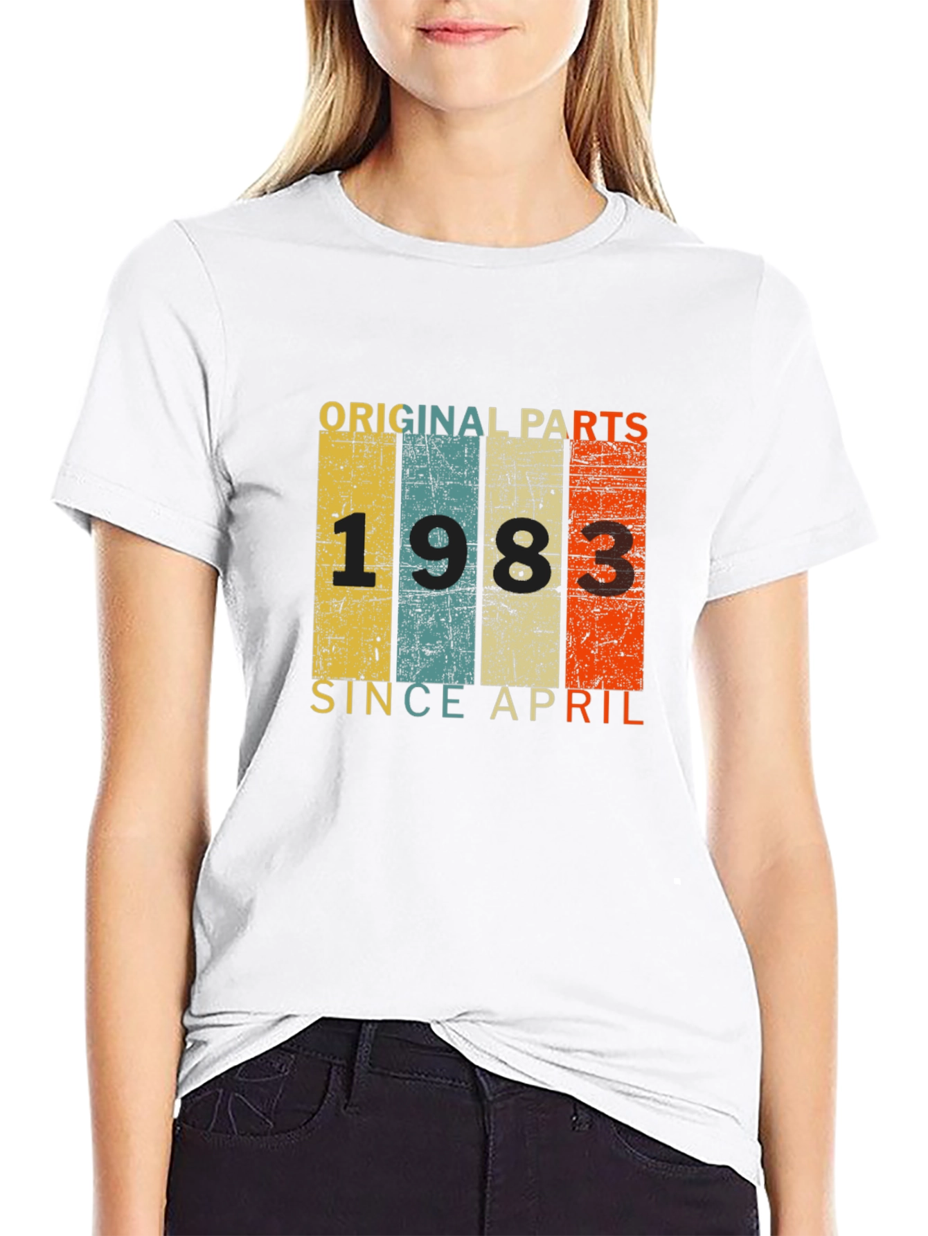 Original Parts 1983 April Birthday T-Shirt