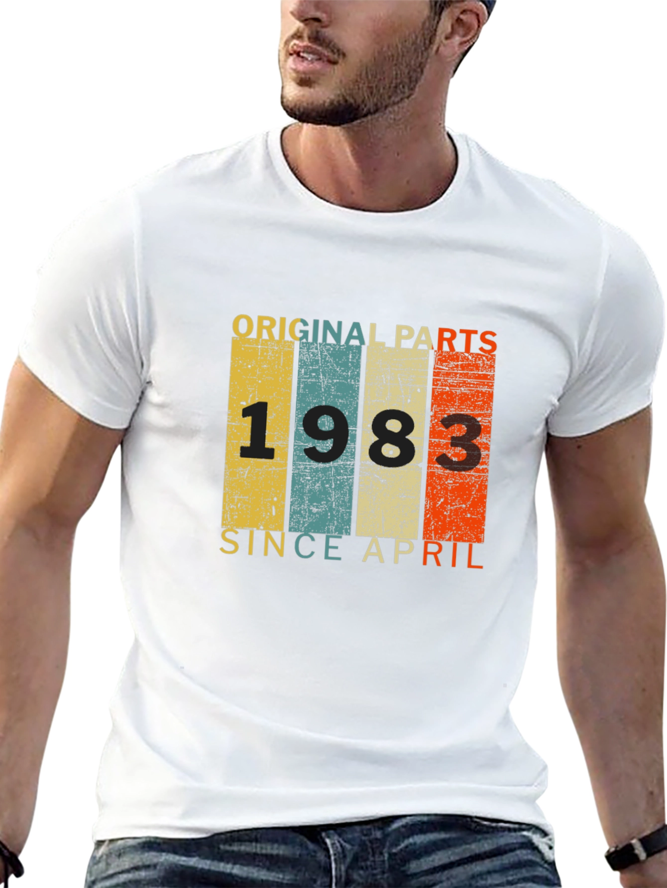 Original Parts 1983 April Birthday T-Shirt