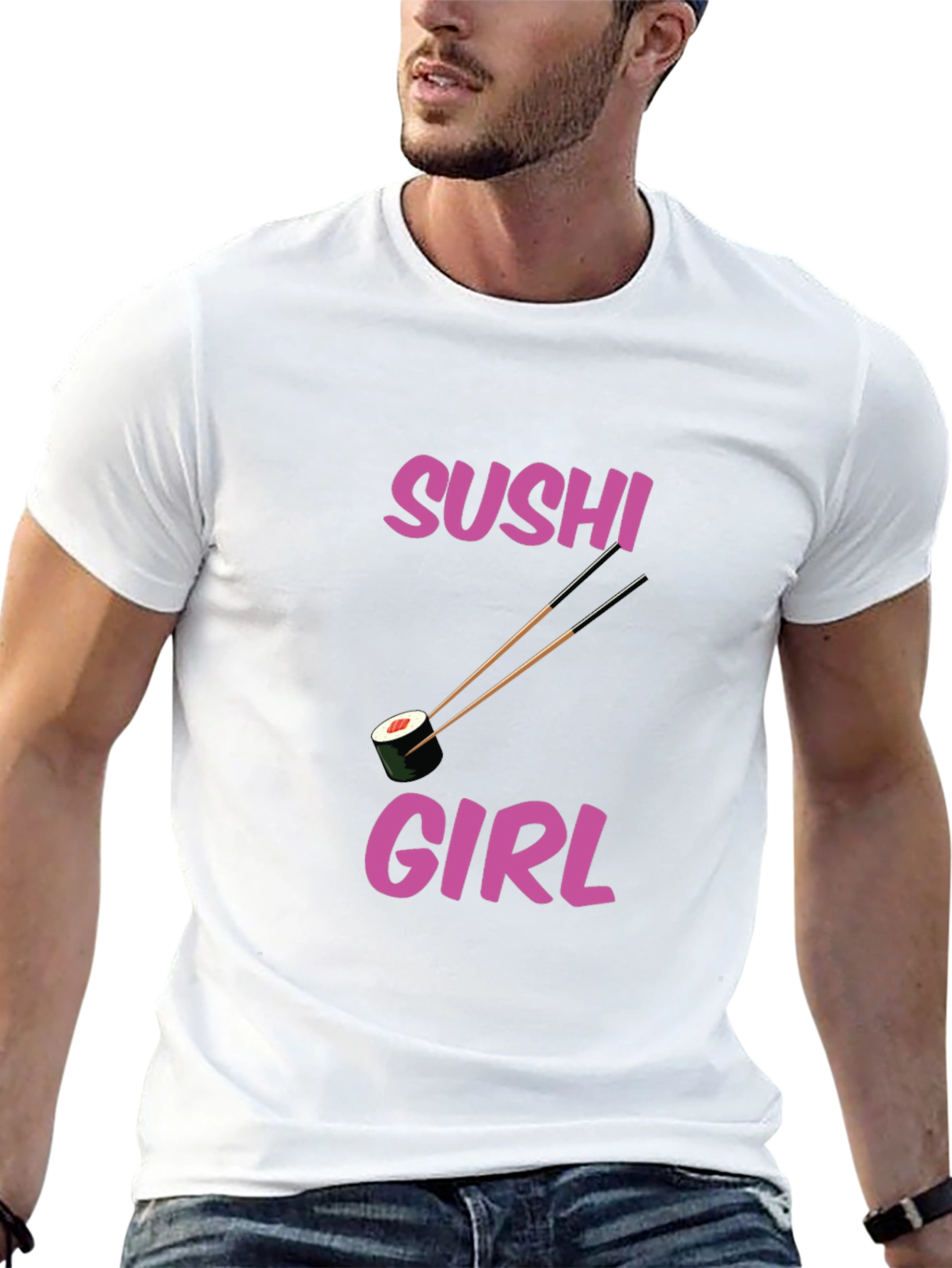 Sushi Girl Graphic Tee - Fun Trendy T-Shirt