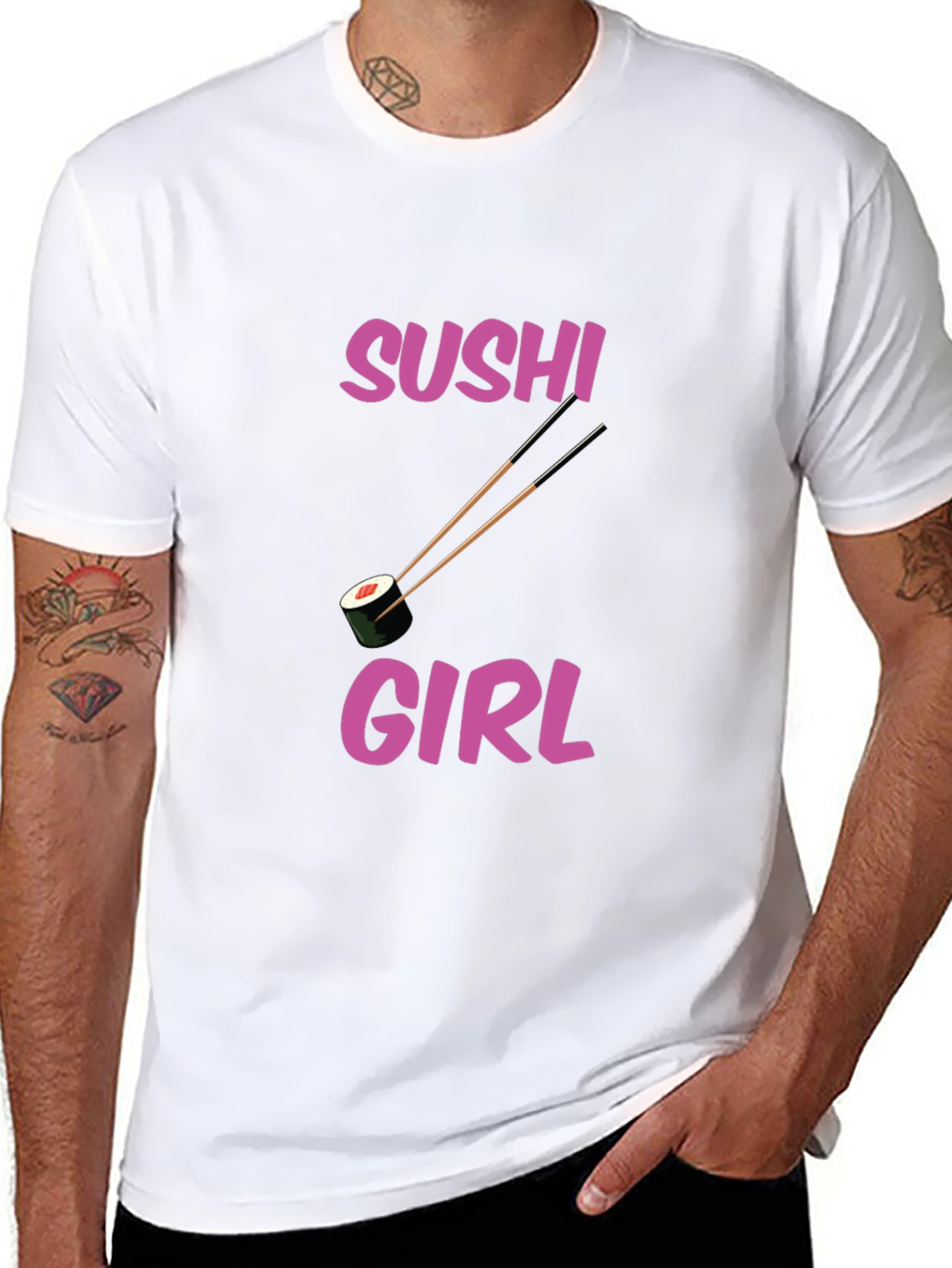 Sushi Girl Graphic Tee - Fun Trendy T-Shirt