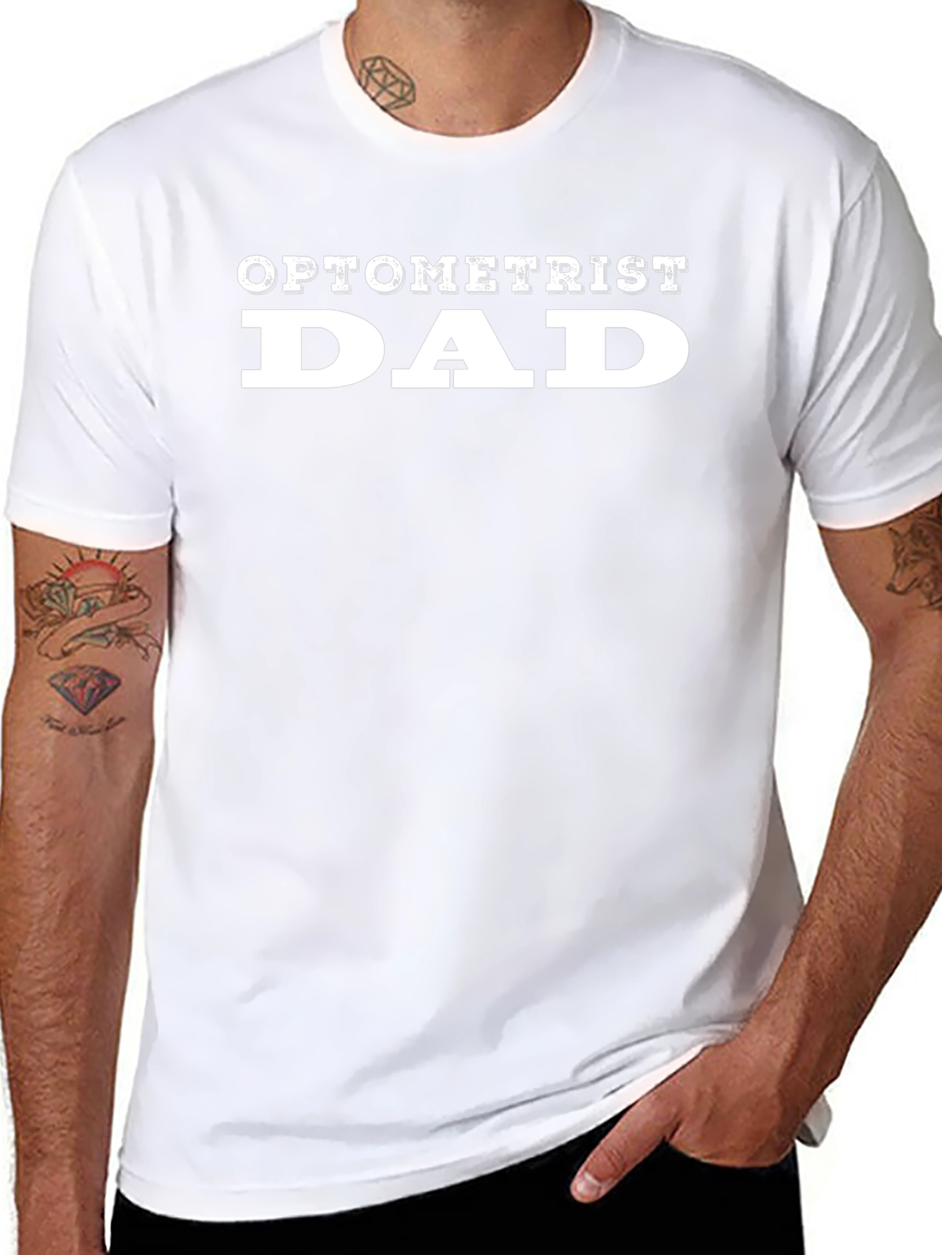 Optometrist Dad - Mens Black T-Shirt