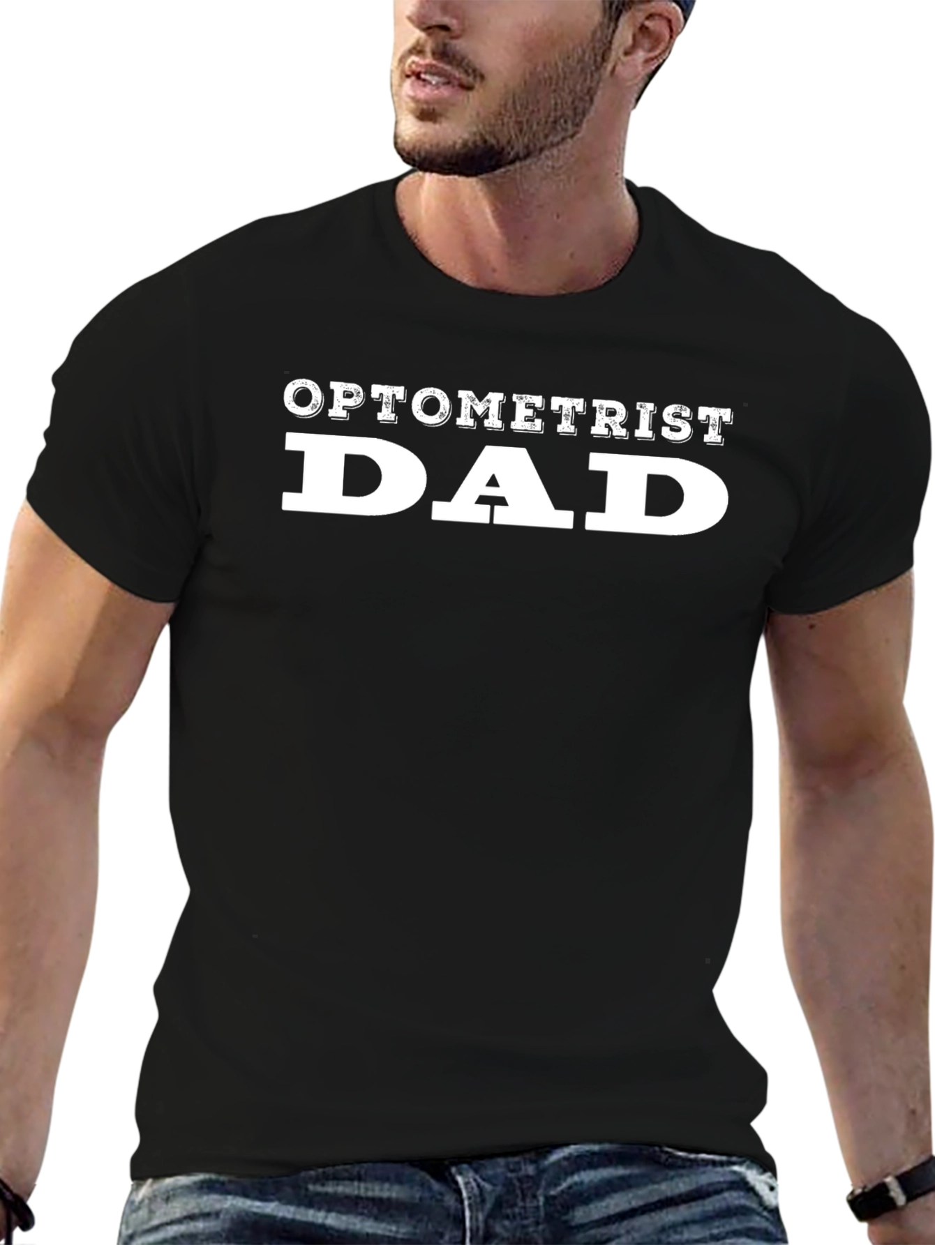 Optometrist Dad - Mens Black T-Shirt