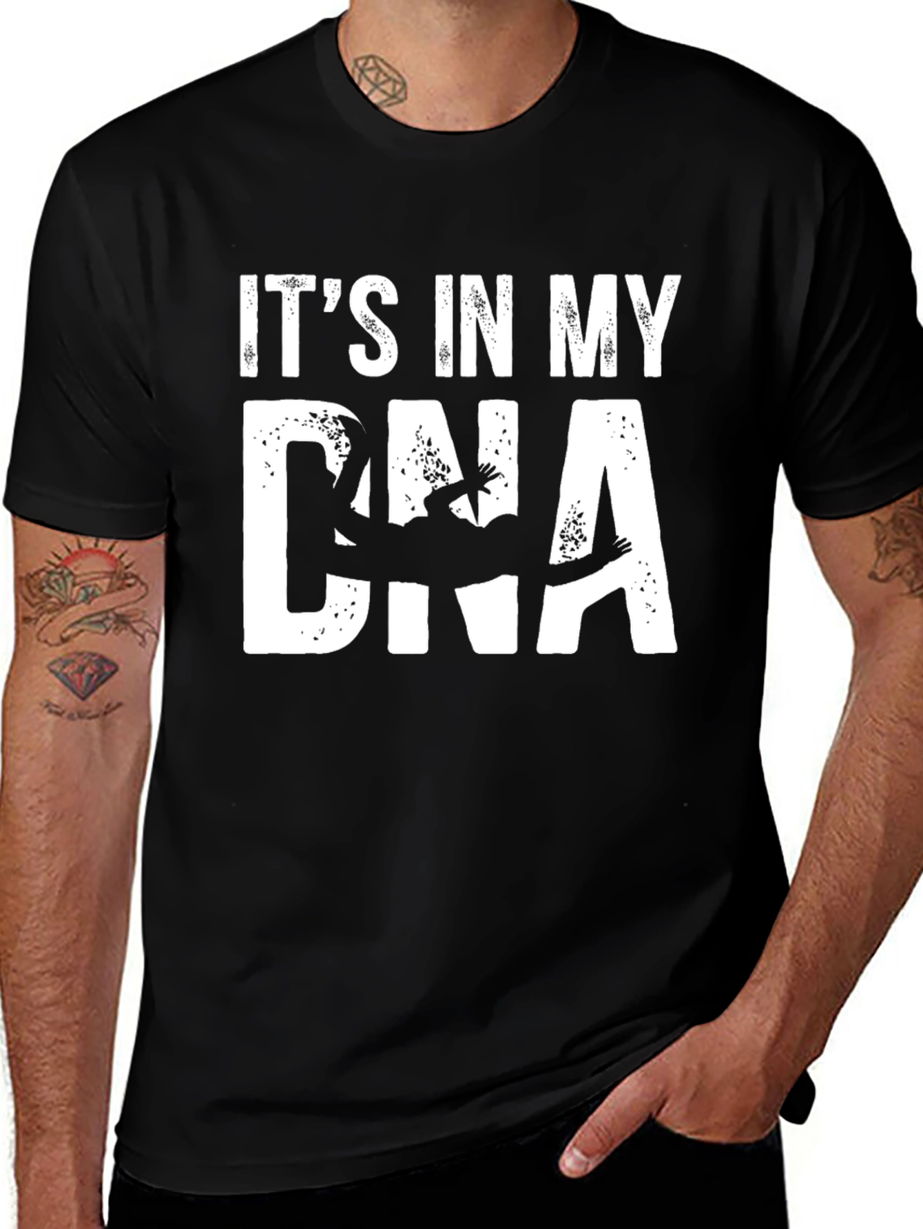 Its In My DNA T-Shirt - Climber Silhouette