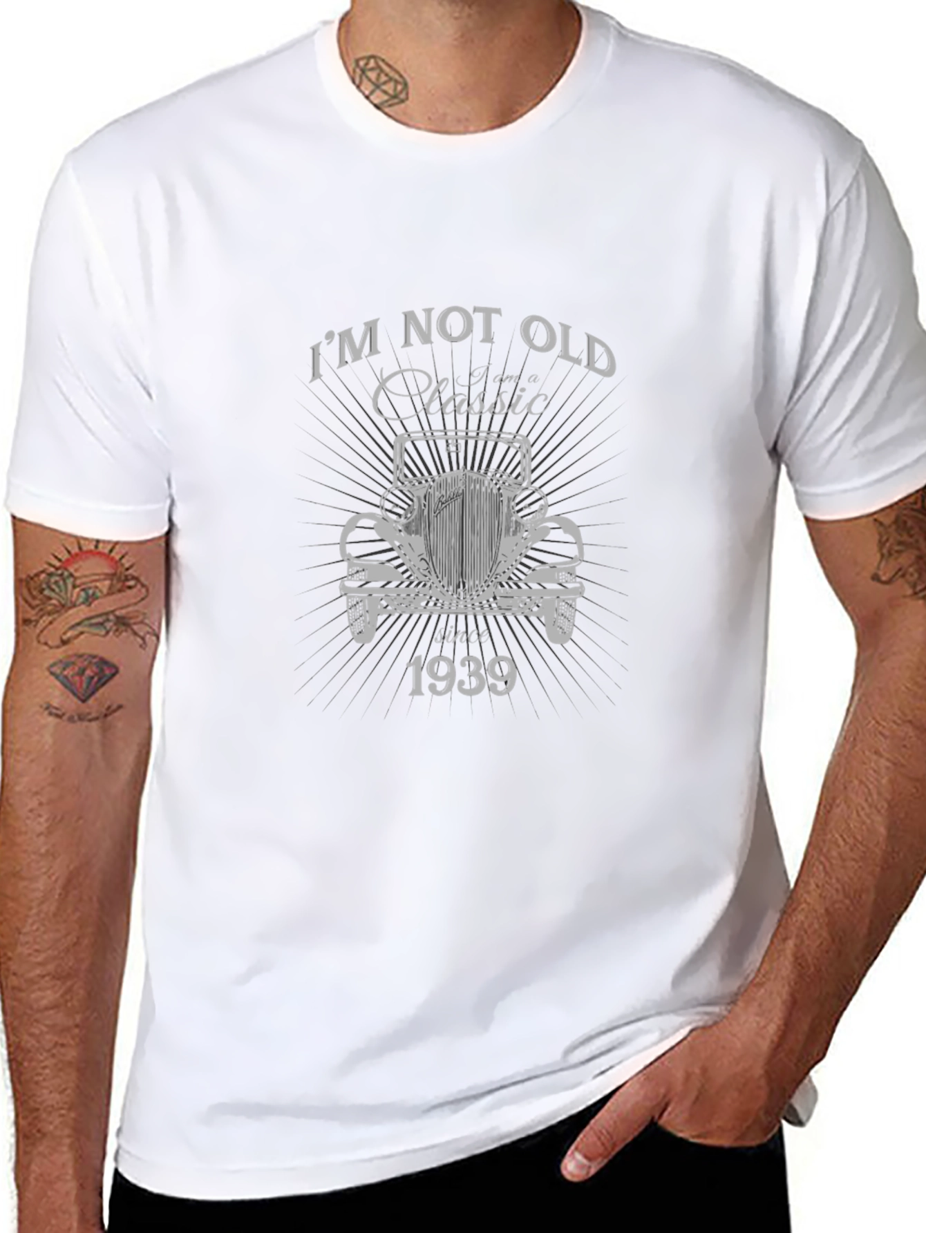 Classic Since 1939 Car Graphic Tee - Black