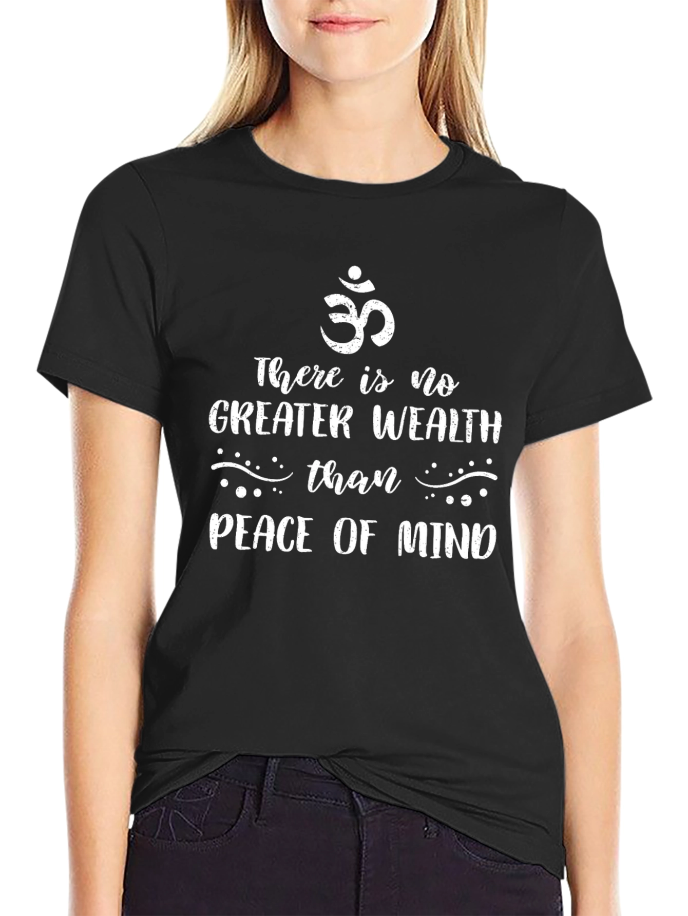 Peace of Mind Graphic Tee - Mens Black T-Shirt