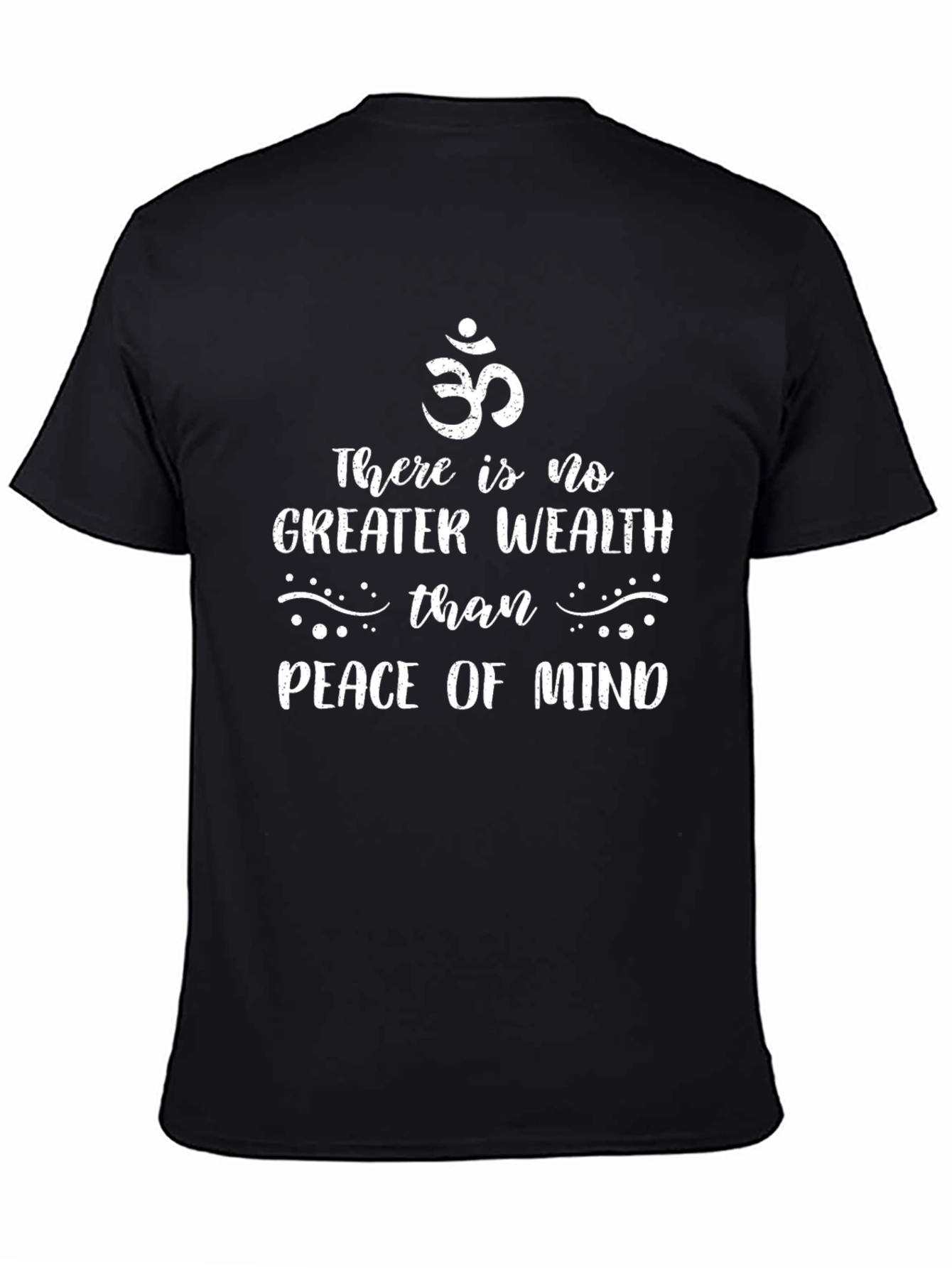 Peace of Mind Graphic Tee - Mens Black T-Shirt