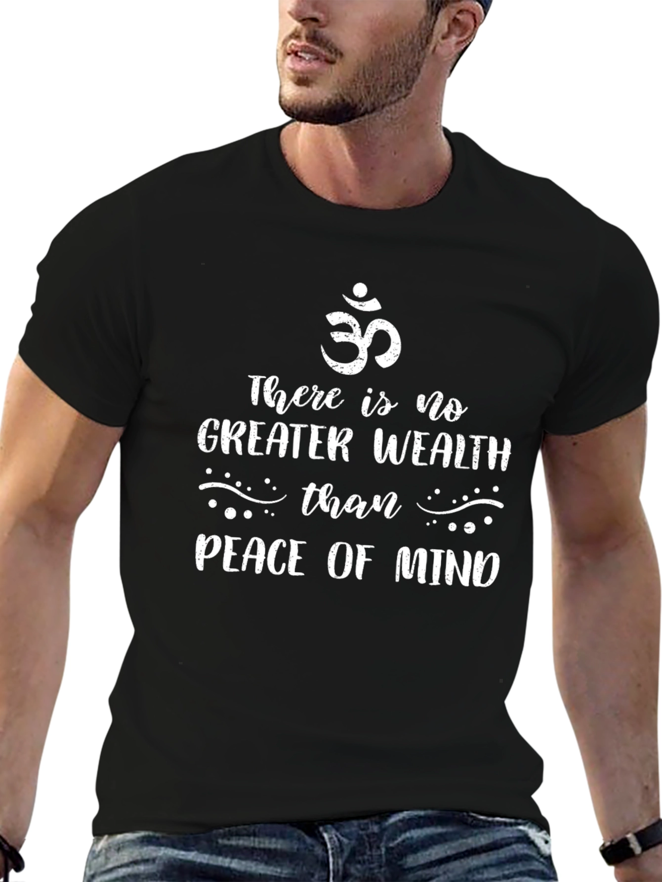 Peace of Mind Graphic Tee - Mens Black T-Shirt