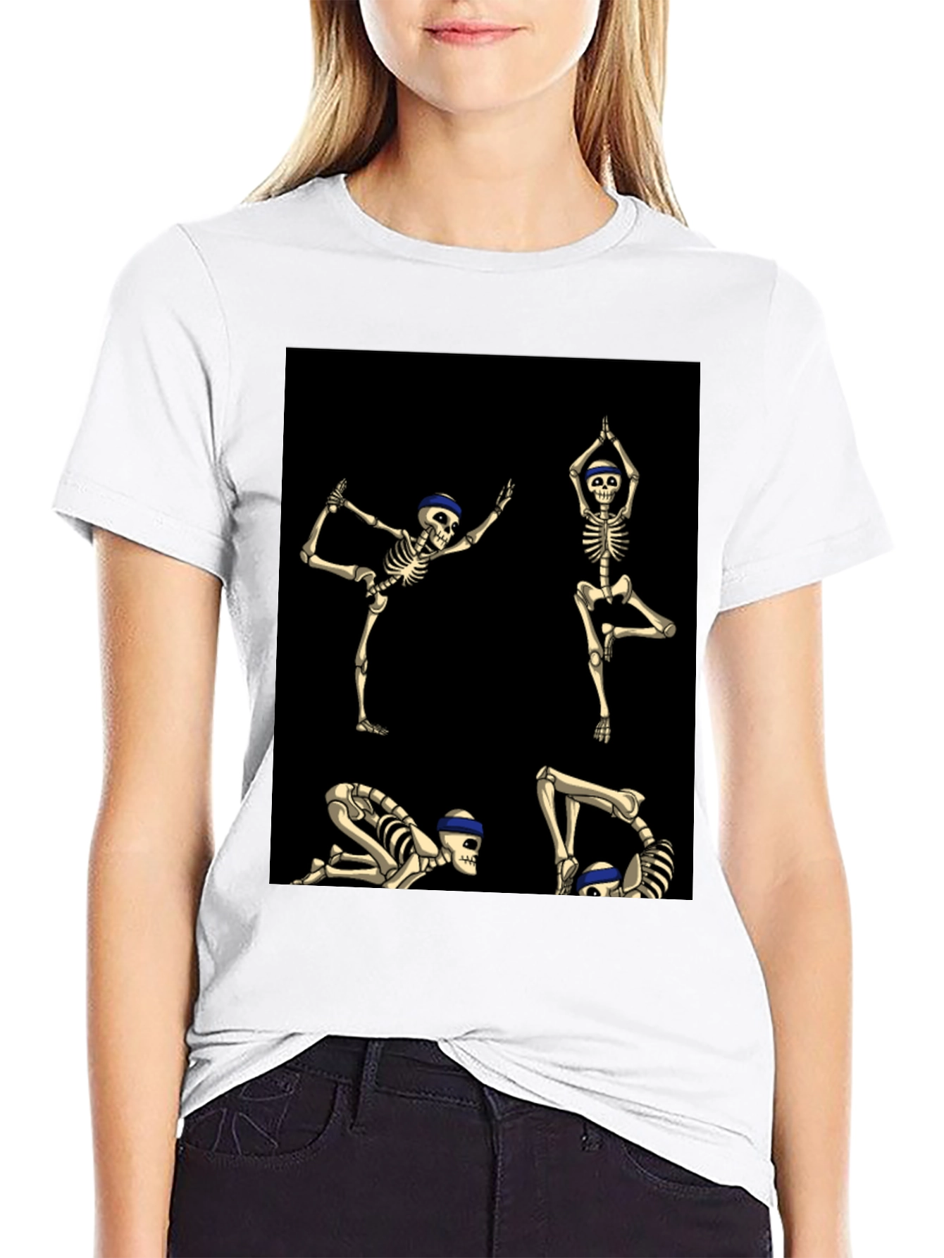 Yoga Skeleton Graphic Tee