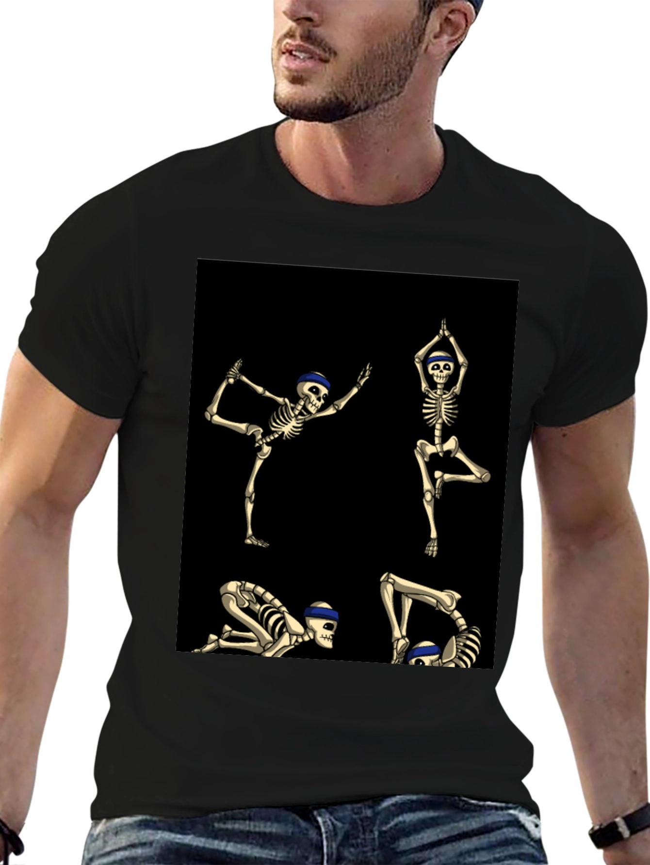 Yoga Skeleton Graphic Tee
