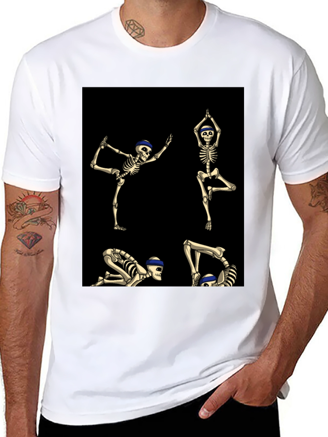 Yoga Skeleton Graphic Tee