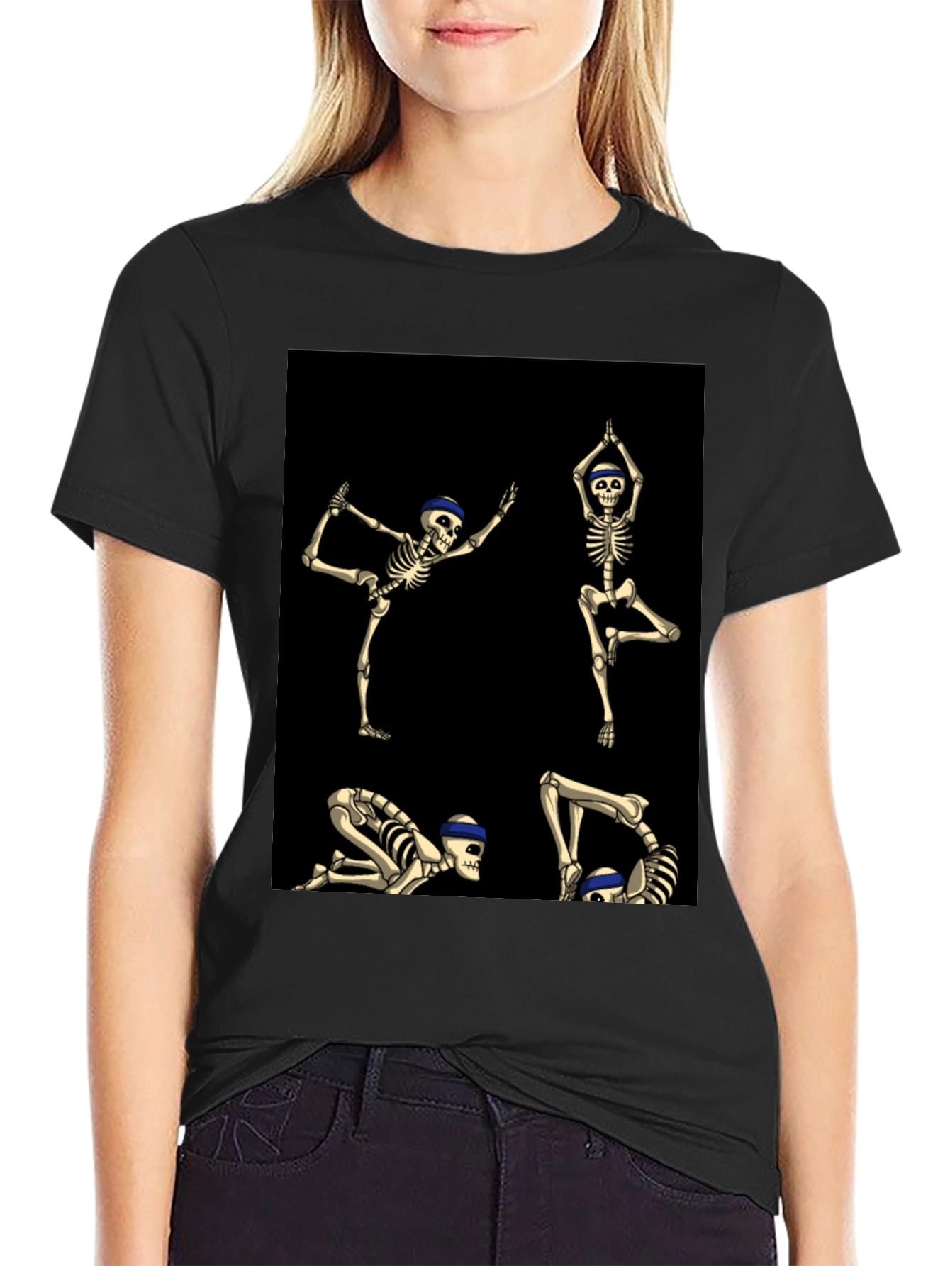 Yoga Skeleton Graphic Tee