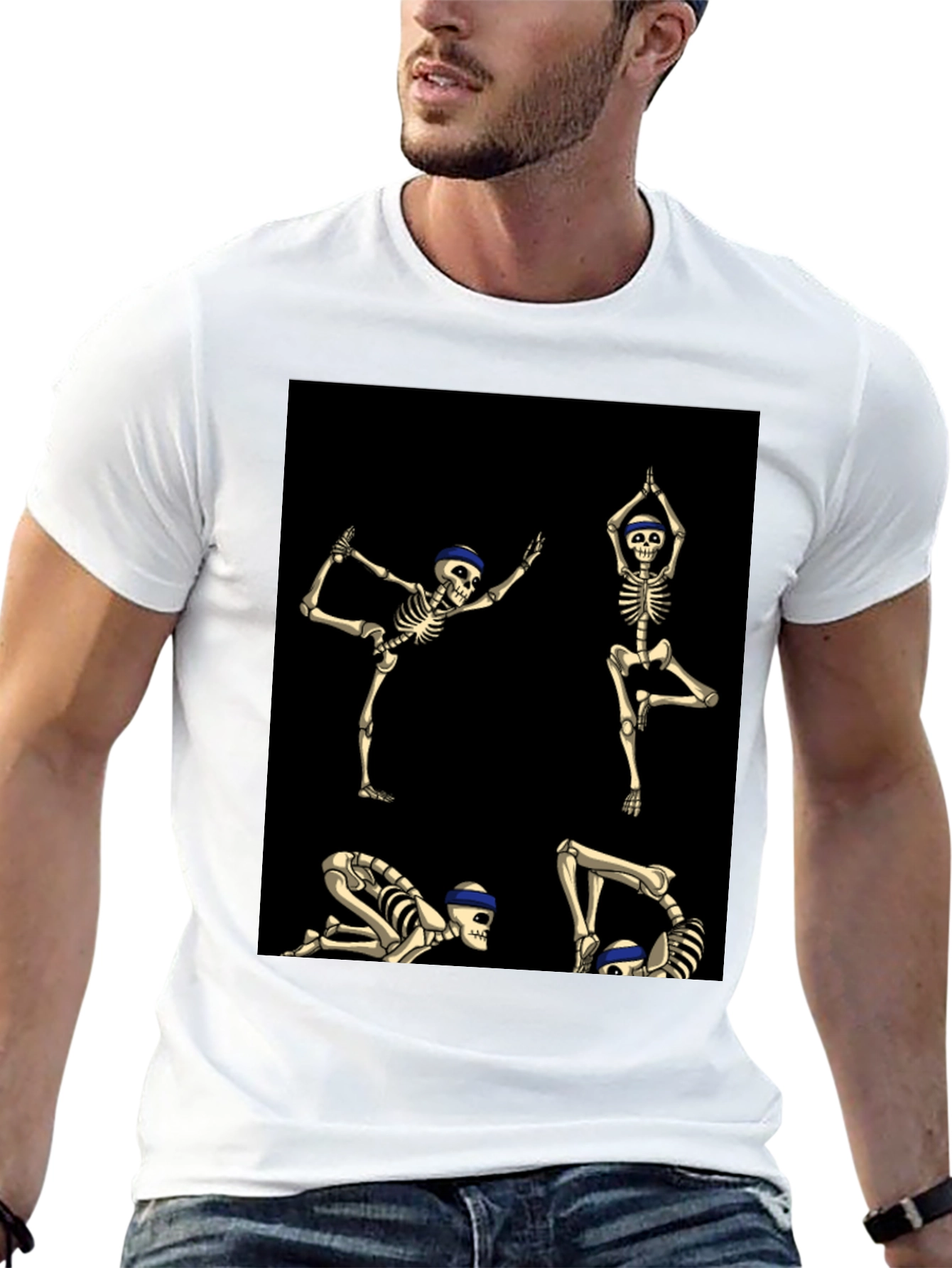 Yoga Skeleton Graphic Tee