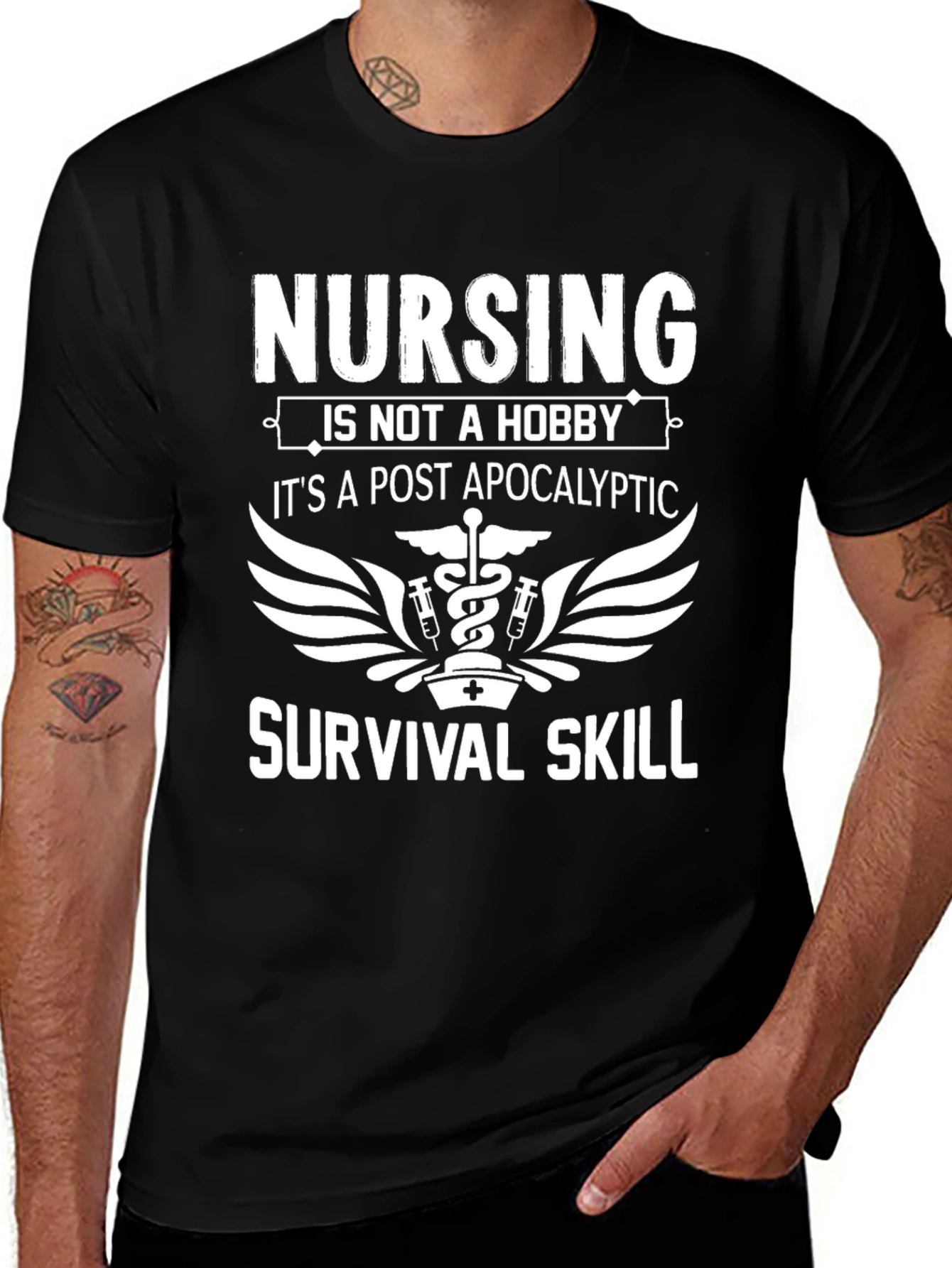 Nursing Survival Skill Graphic Tee