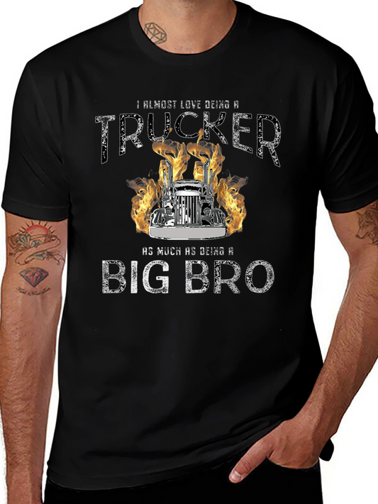 Trucker Big Bro Graphic T-Shirt
