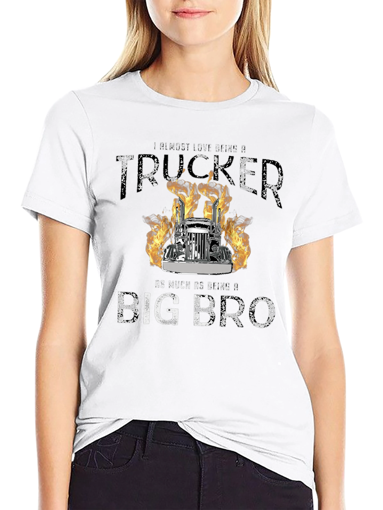 Trucker Big Bro Graphic T-Shirt