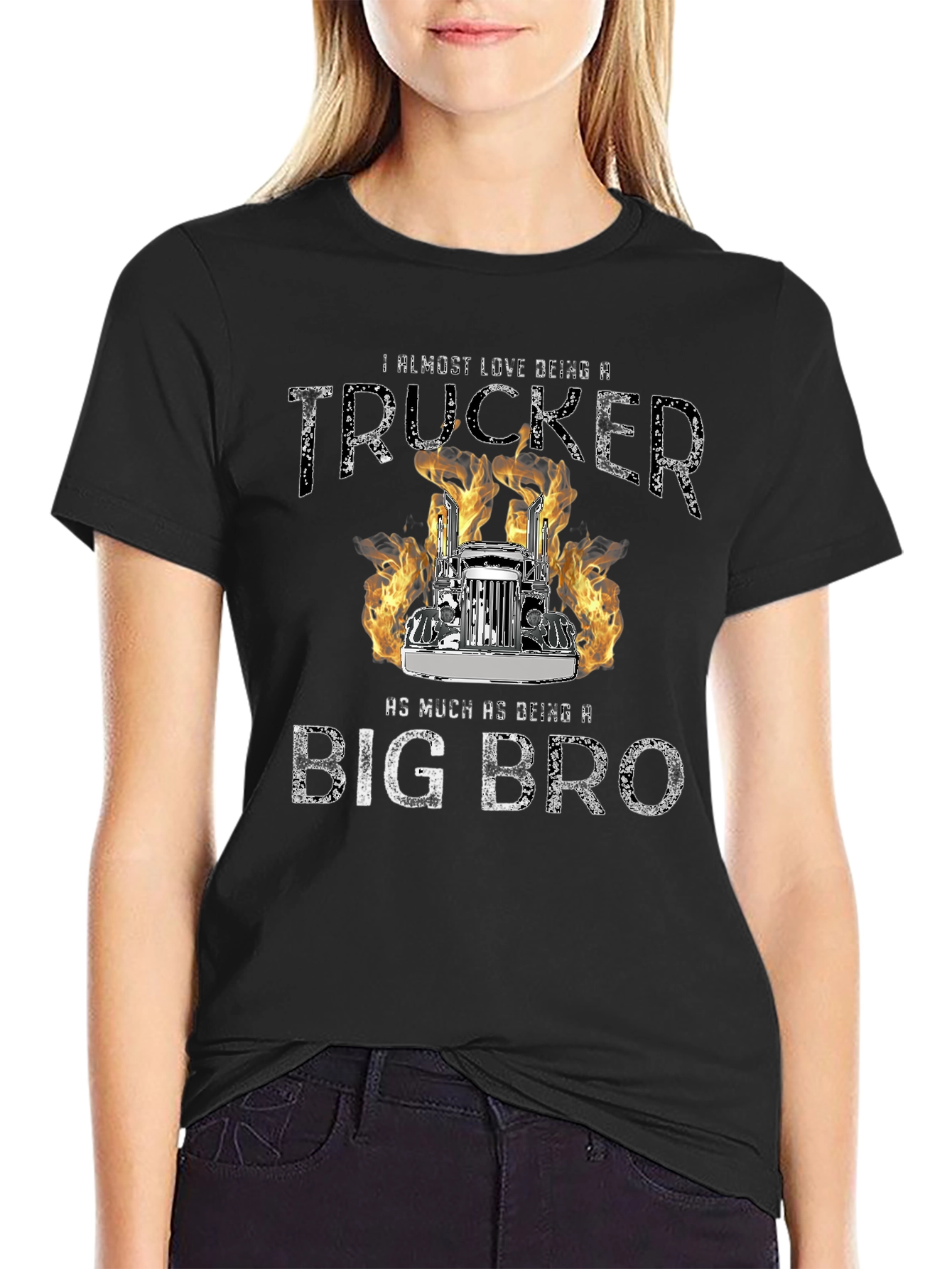 Trucker Big Bro Graphic T-Shirt