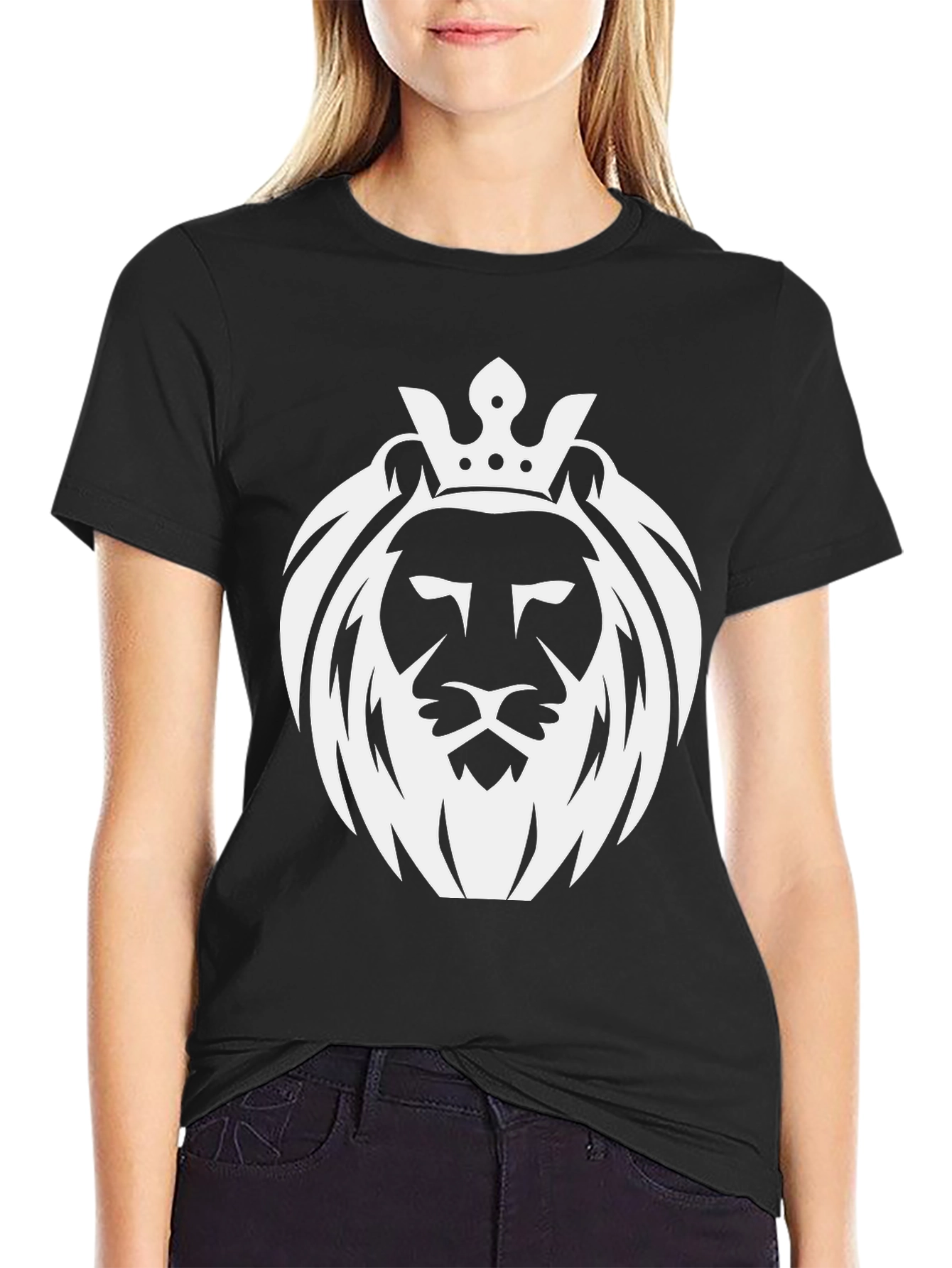 Lion King Graphic Tee - Black Cotton T-Shirt