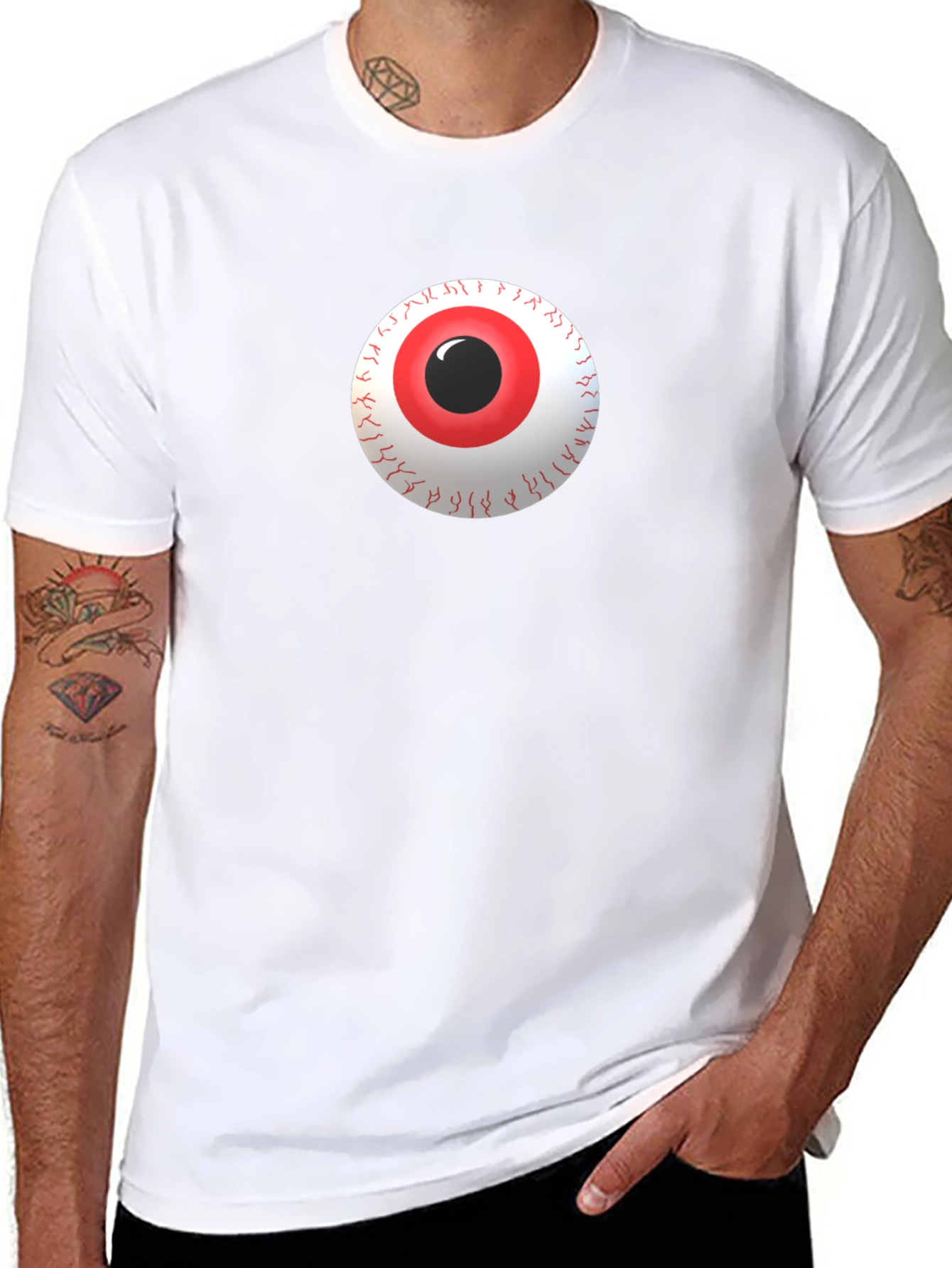 Eyeball Graphic Tee - Mens Black T-Shirt