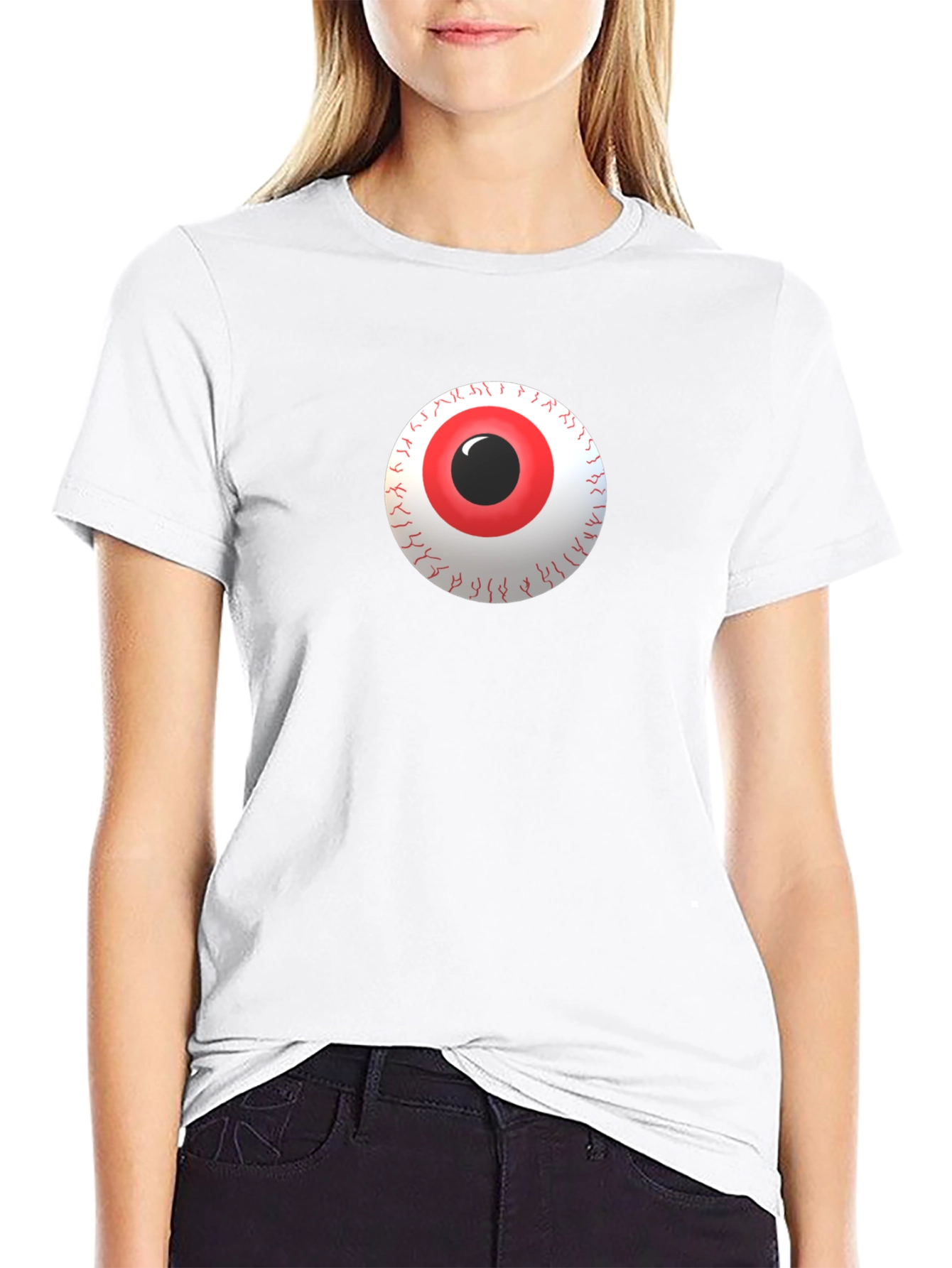 Eyeball Graphic Tee - Mens Black T-Shirt