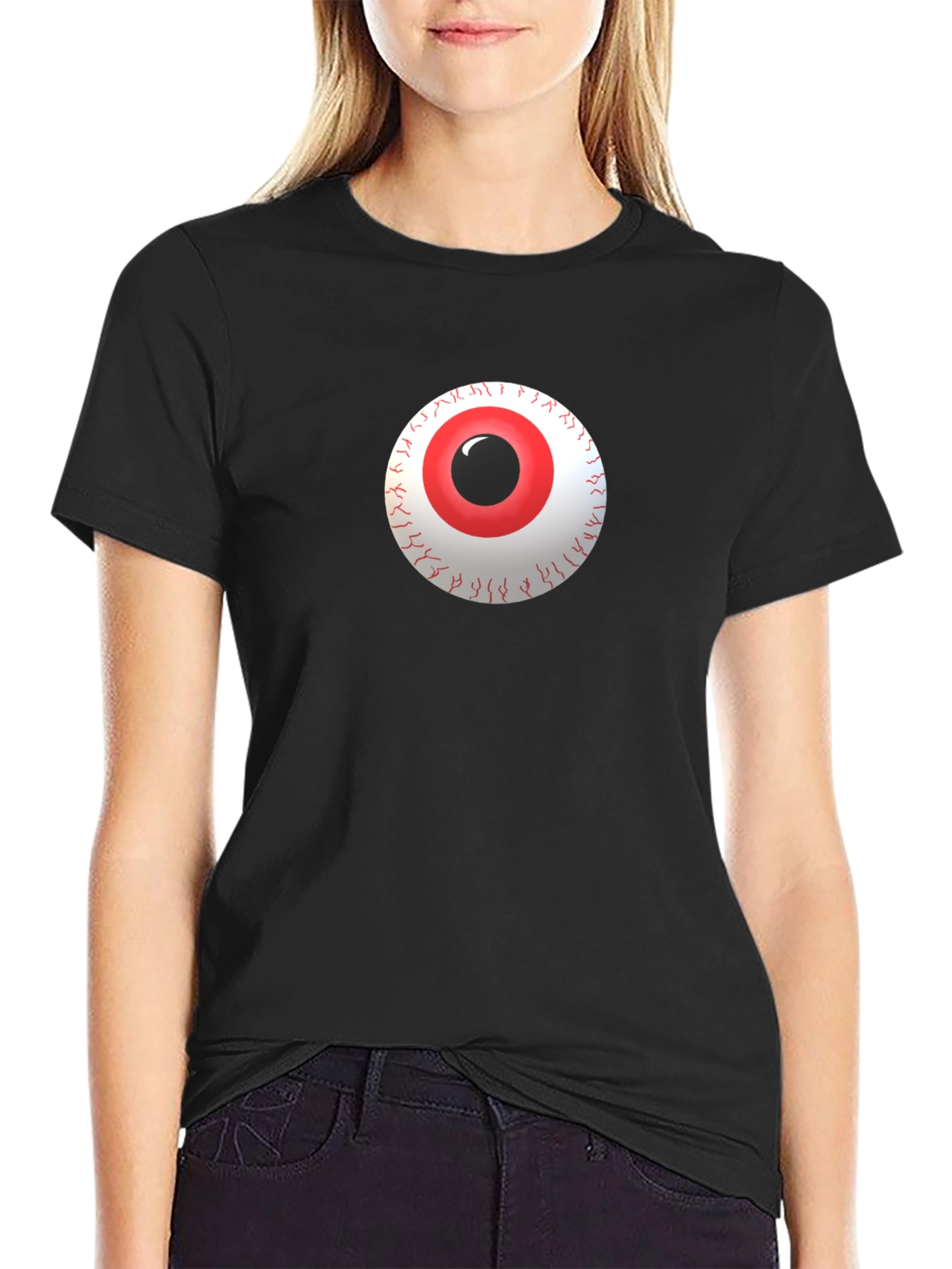 Eyeball Graphic Tee - Mens Black T-Shirt
