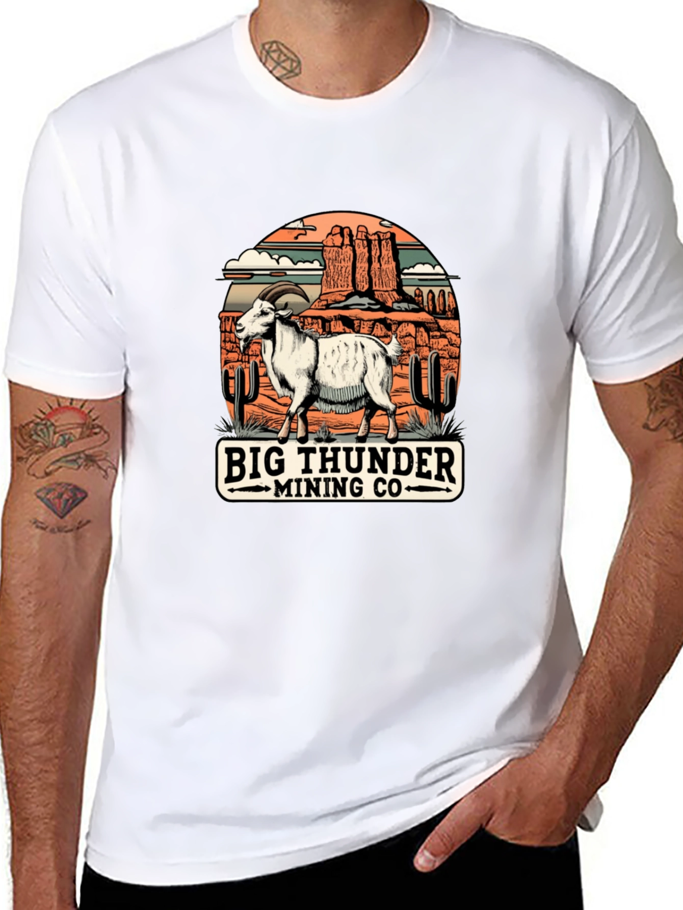 Big Thunder Mining Co. Goat Tee