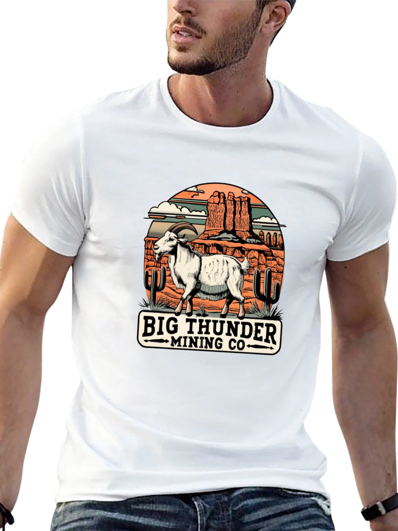 Big Thunder Mining Co. Goat Tee