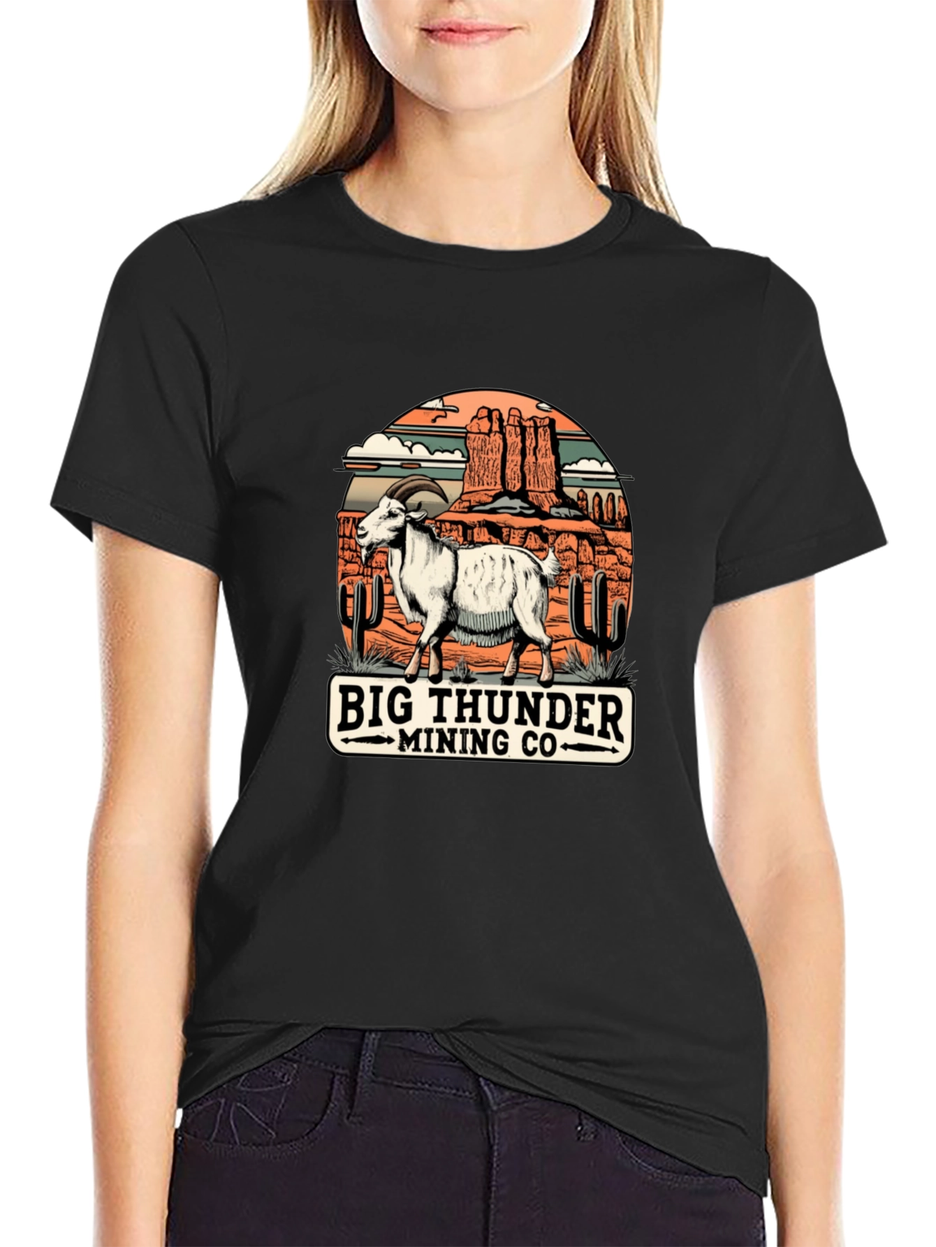 Big Thunder Mining Co. Goat Tee