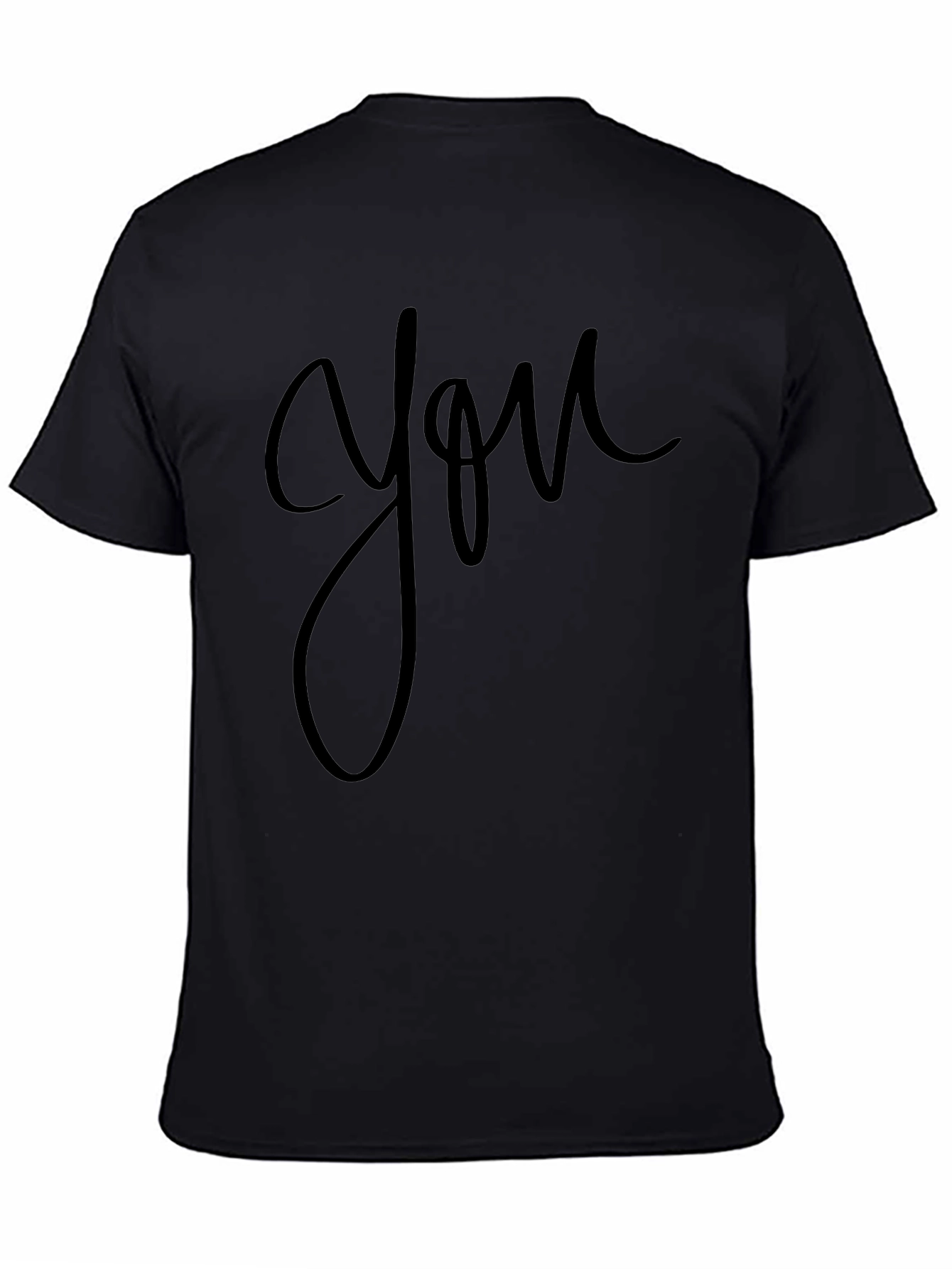 Minimalist You Graphic Black T-Shirt