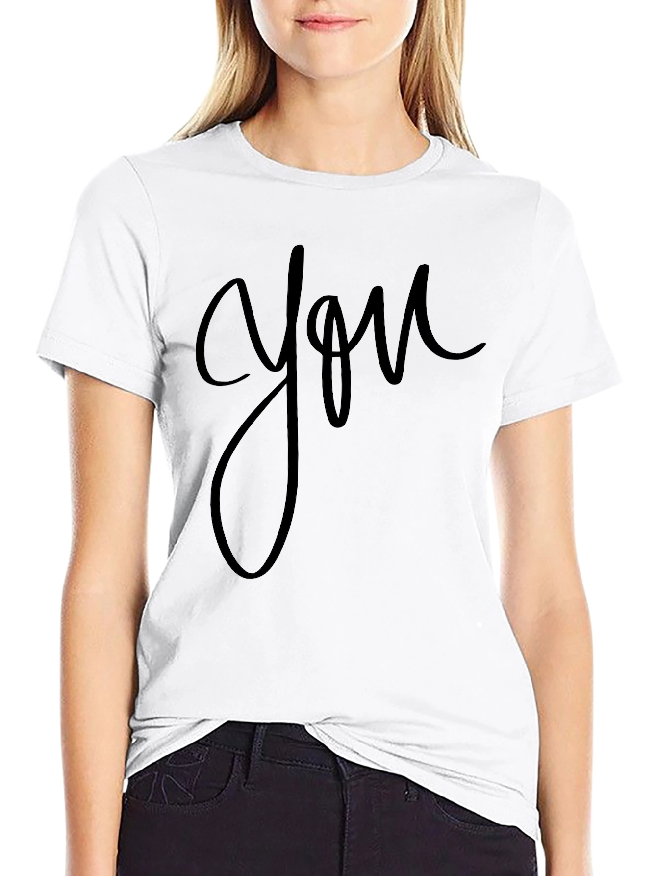Minimalist You Graphic Black T-Shirt