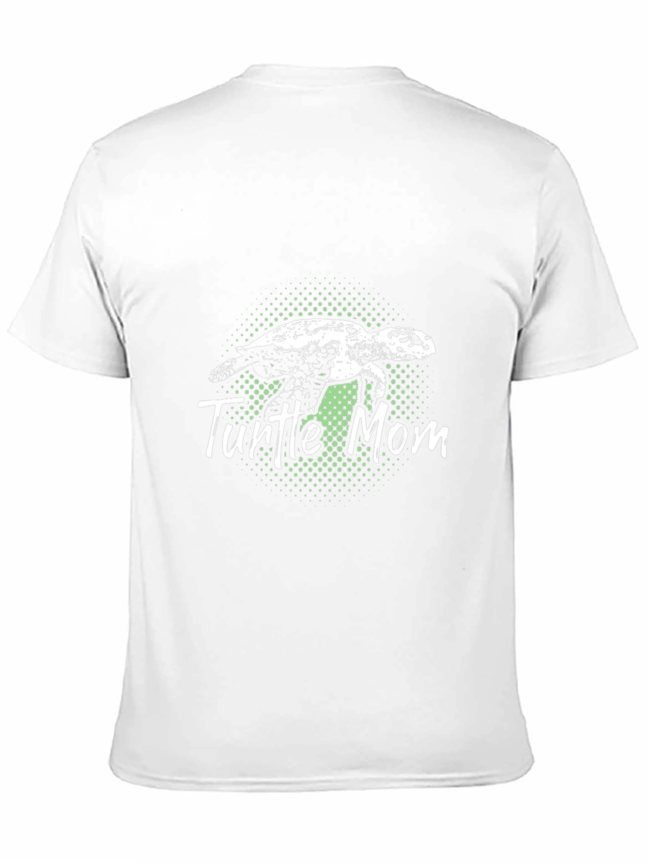 Turtle Mom Graphic Tee - Black Cotton T-Shirt