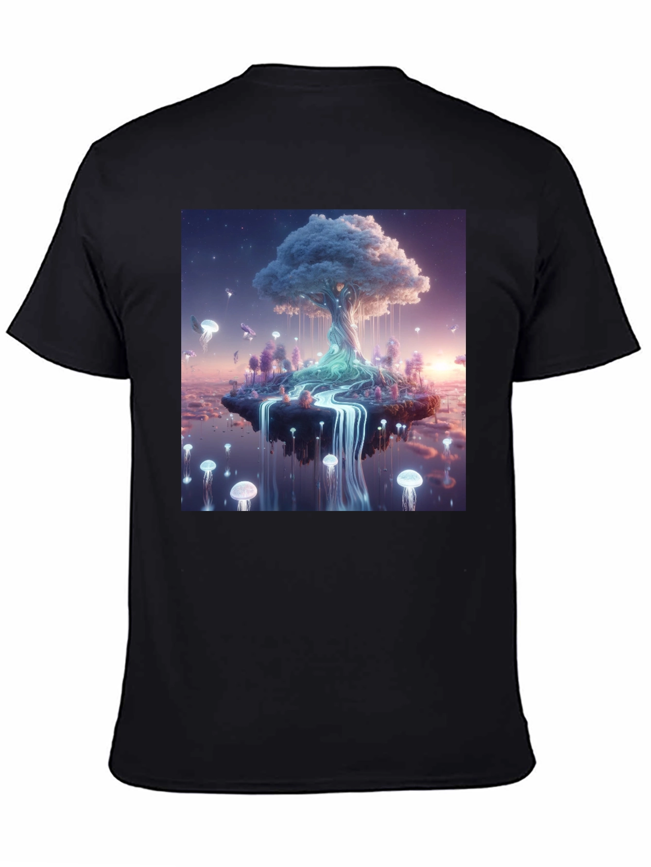 Dreamscape Tree Black T-Shirt