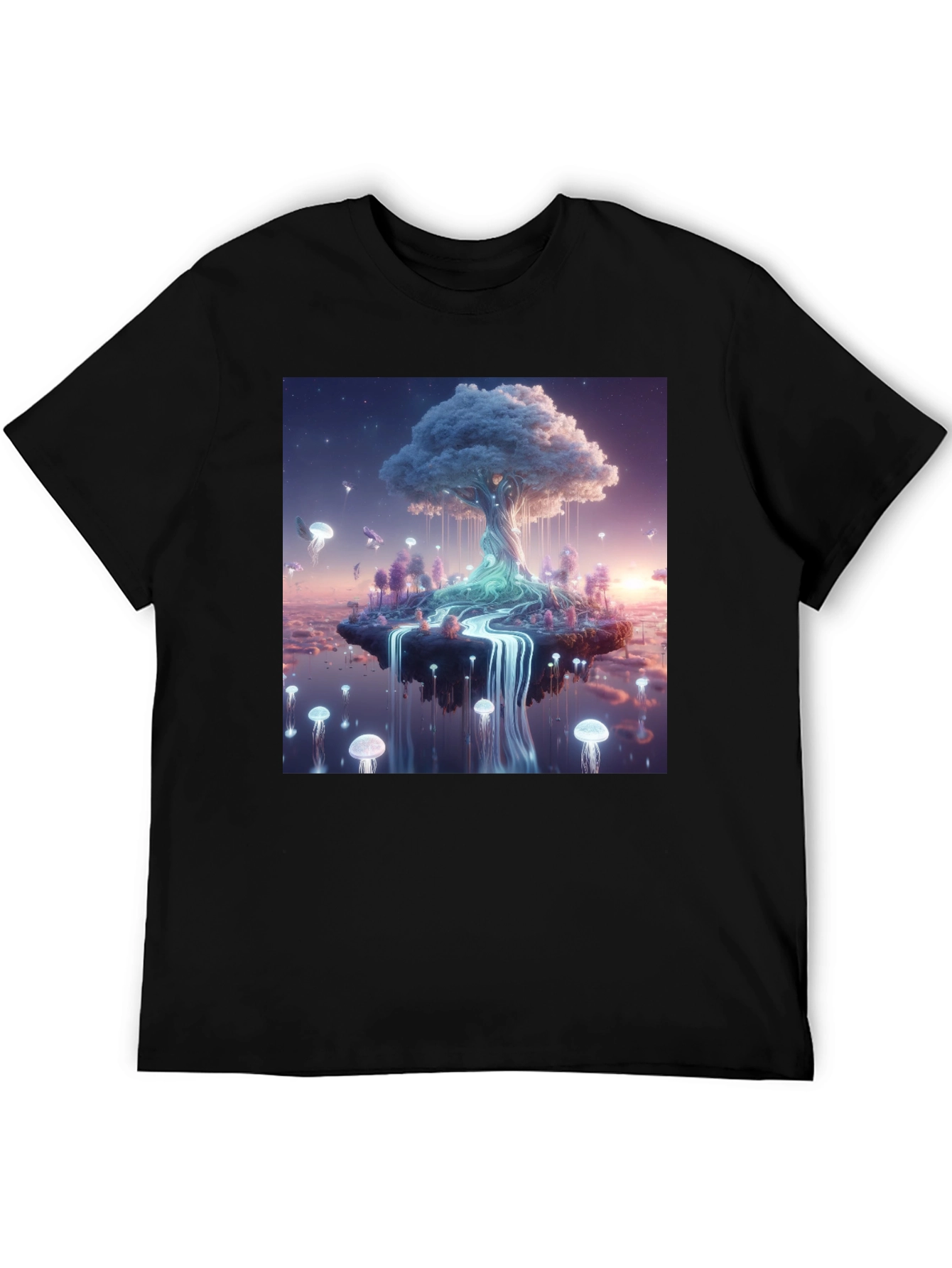 Dreamscape Tree Black T-Shirt