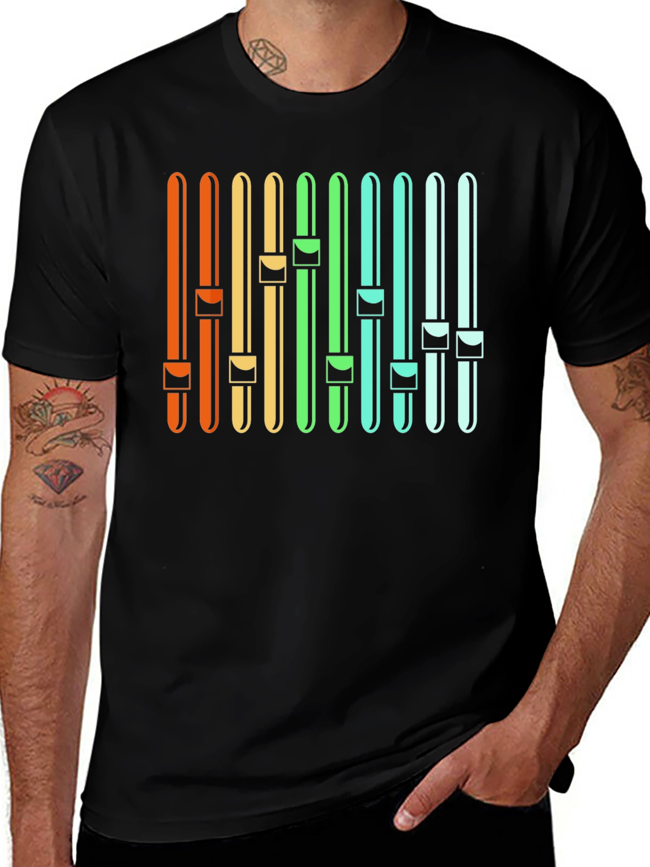 Retro Music Mixer Graphic Tee