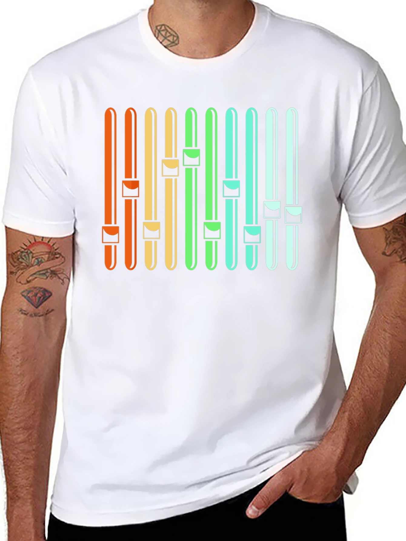 Retro Music Mixer Graphic Tee