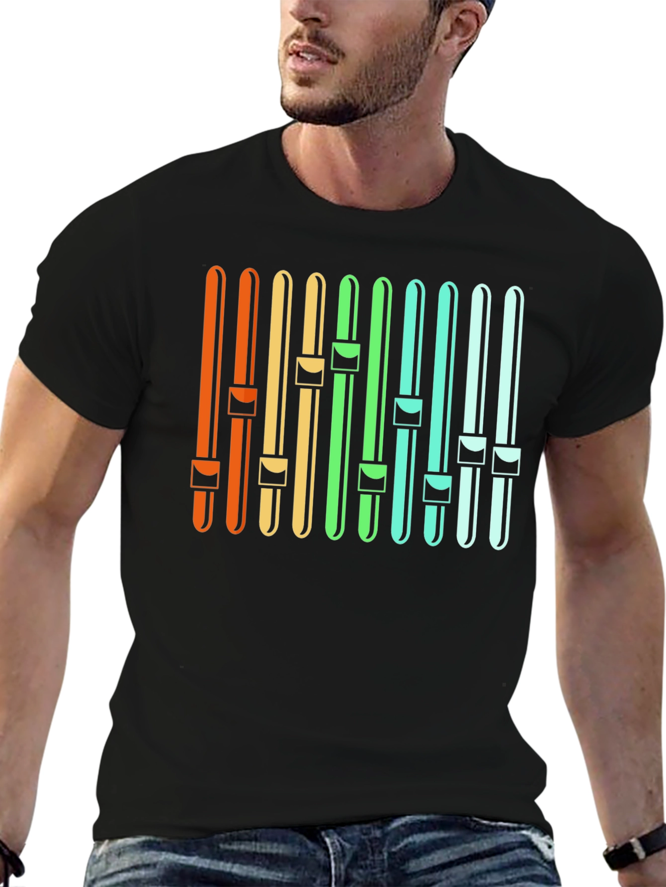 Retro Music Mixer Graphic Tee