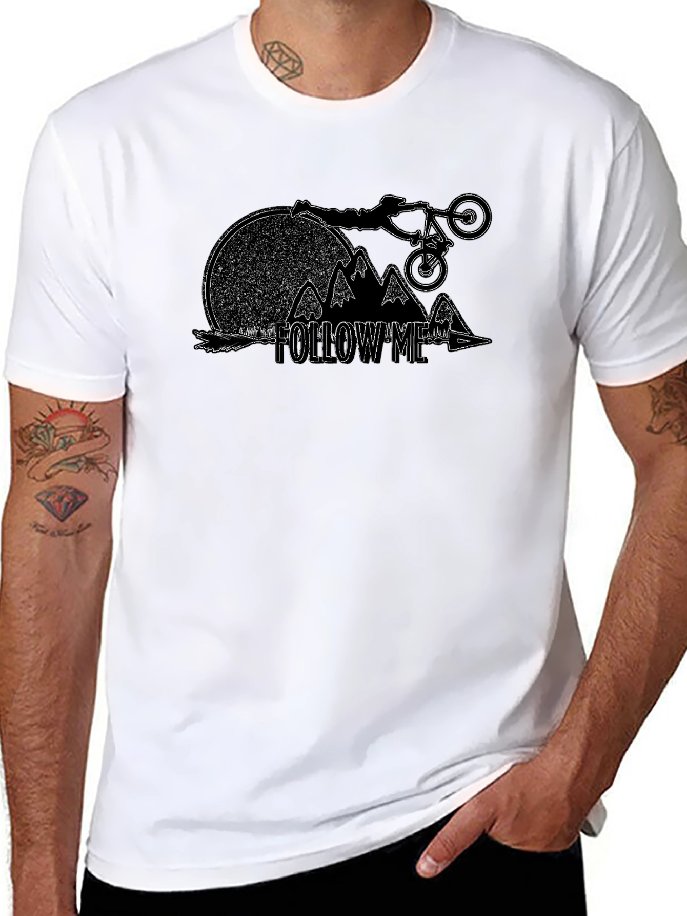 Follow Me Mountain Bike T-Shirt - Adventure Tee