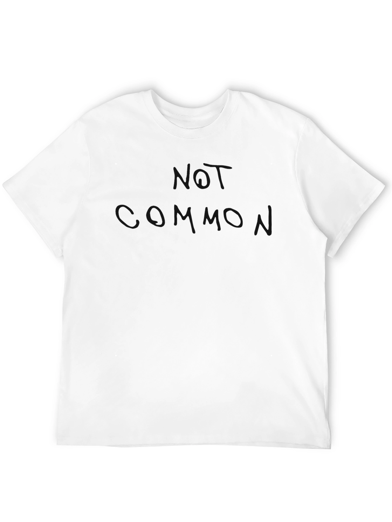 Mens Solid Black Crew Neck T-Shirt