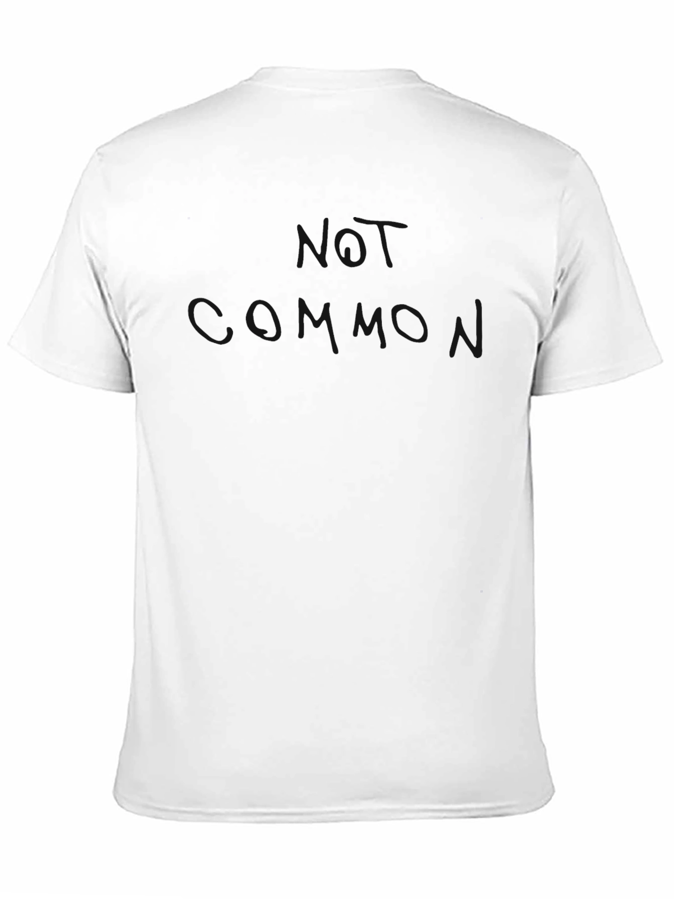 Mens Solid Black Crew Neck T-Shirt