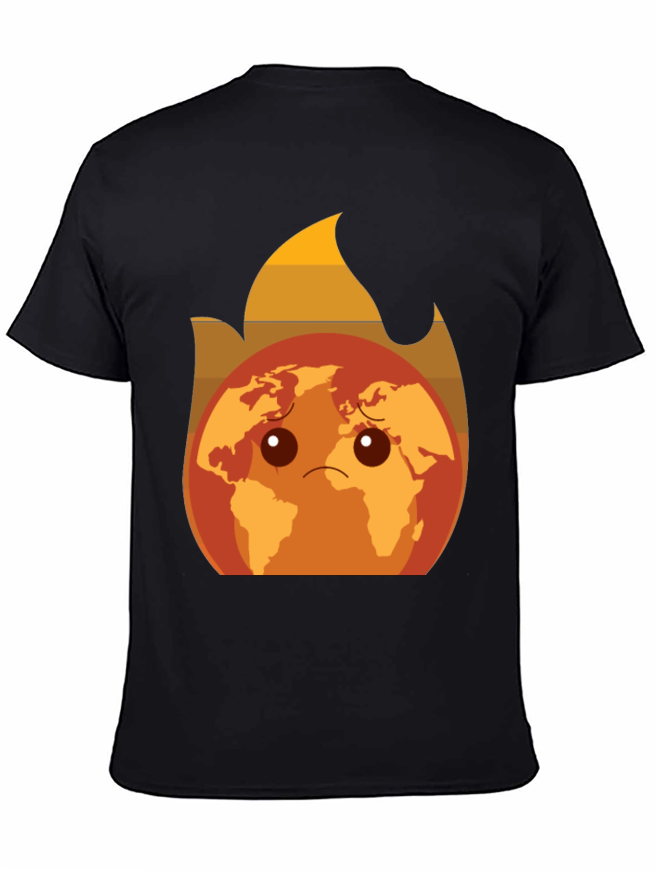 Earth on Fire Graphic Tee - Global Warming Awareness