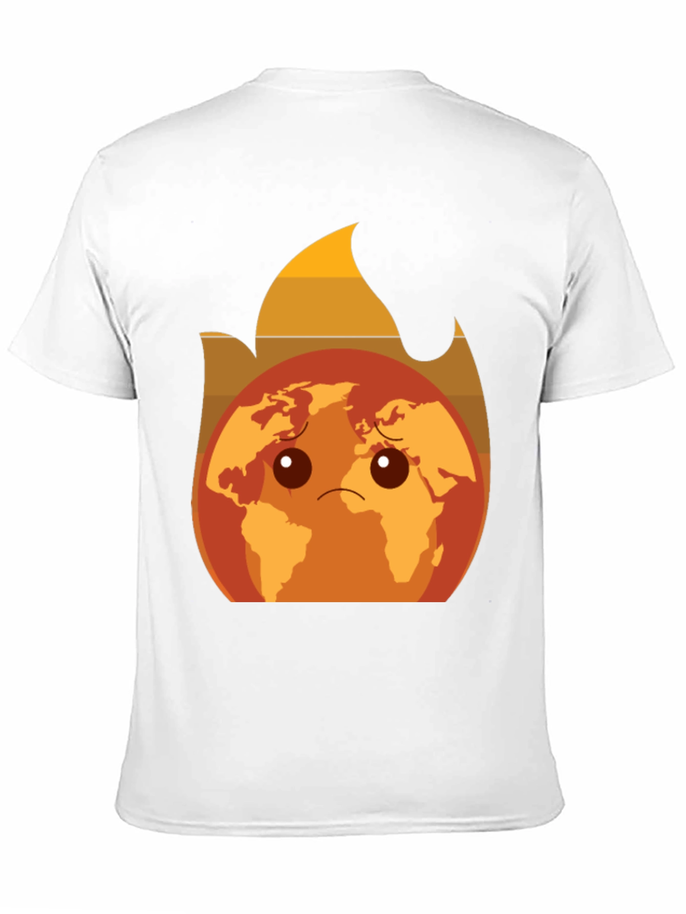 Earth on Fire Graphic Tee - Global Warming Awareness