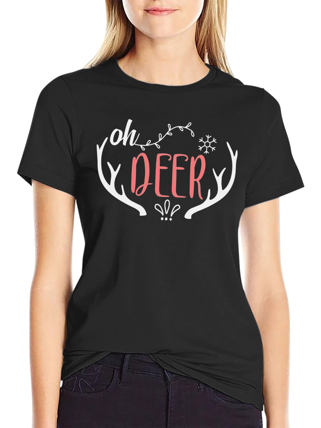 Oh Deer Graphic Tee - Holiday T-Shirt