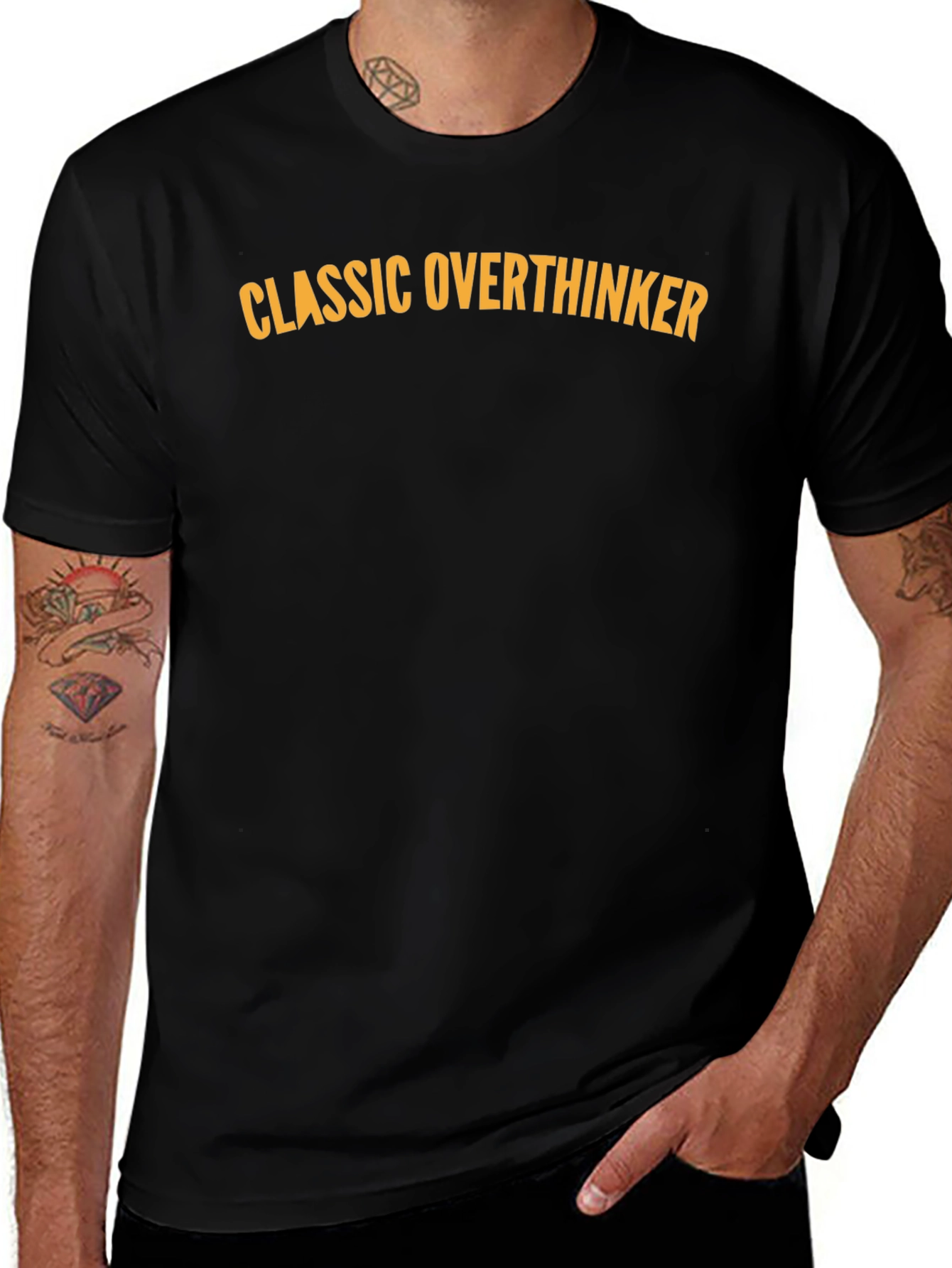 Classic Overthinker Black T-Shirt