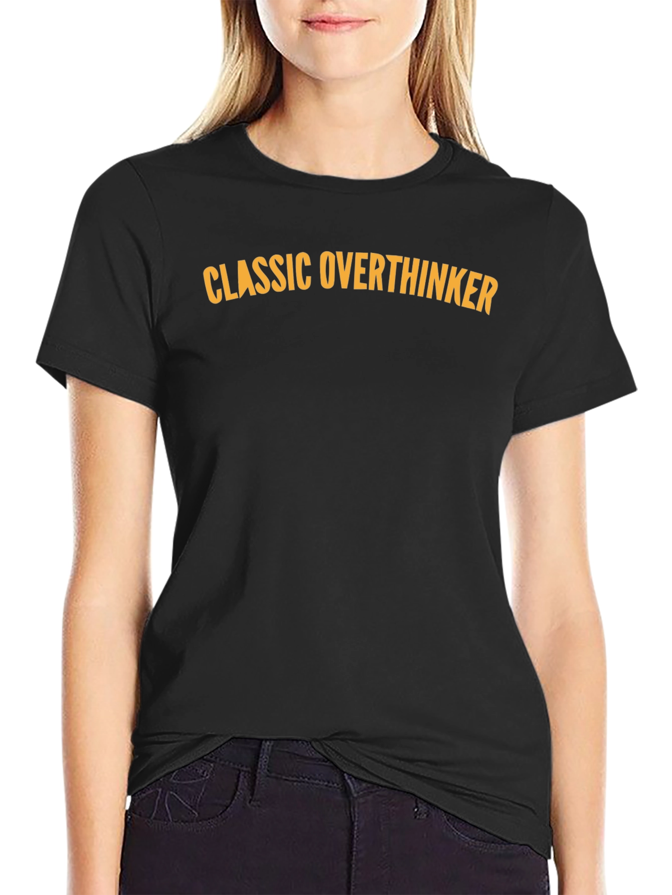 Classic Overthinker Black T-Shirt